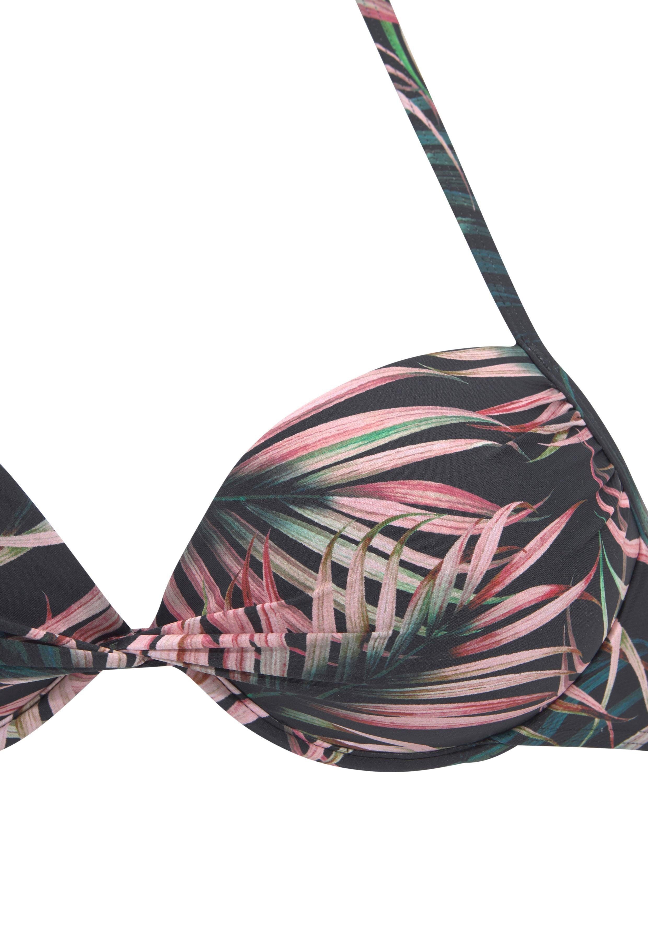 LASCANA Push-Up-Bikini-Top Reese, mit Palmendruck