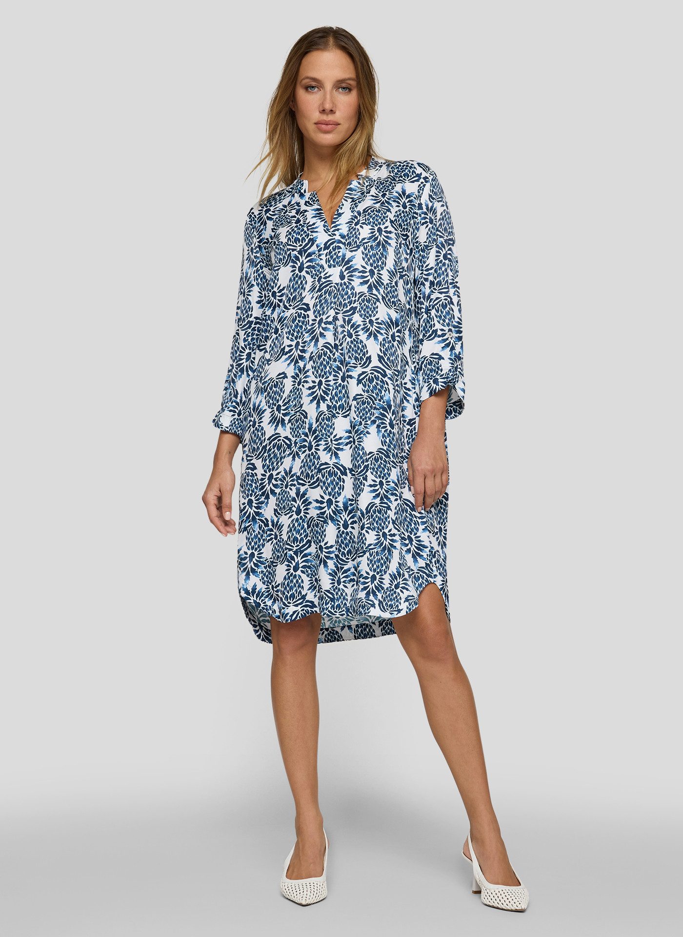 Rabe Druckkleid mit floralem Allover-Print günstig online kaufen