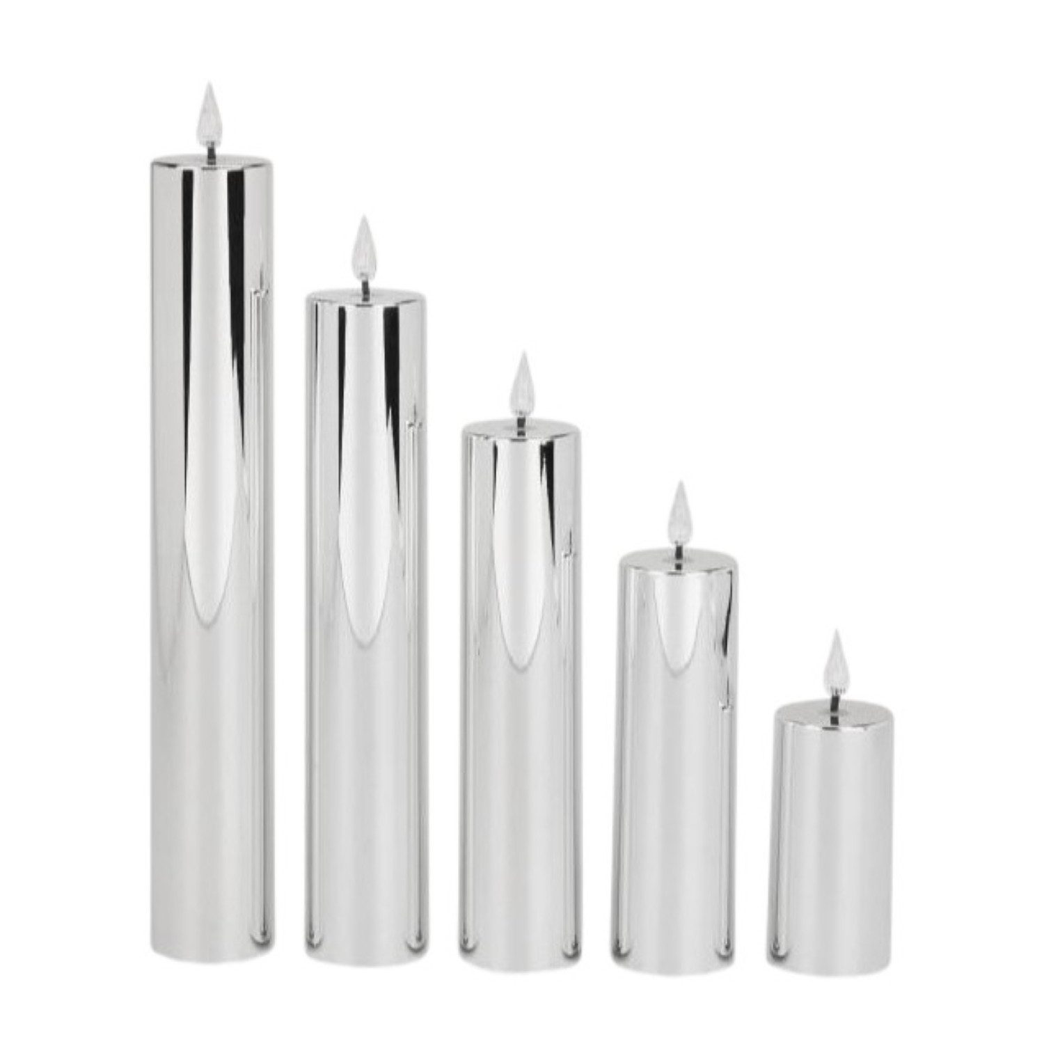 Online-Fuchs LED-Kerze 5er Set LED Kerzen XL mit 6-Stunden Timer und Hochgl günstig online kaufen