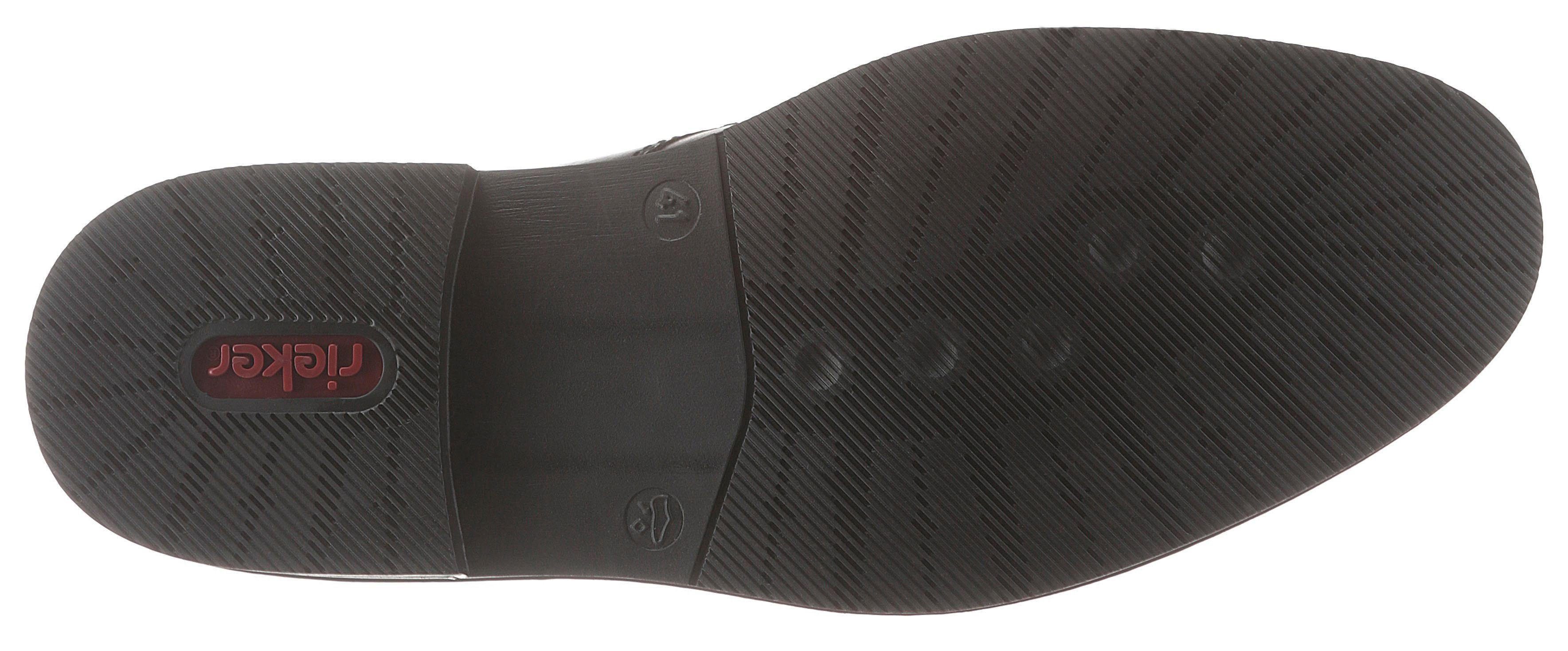 Rieker Schnürschuh mit modischen Ziernähten, Freizeitschuh, Halbschuh, Schnürschuh