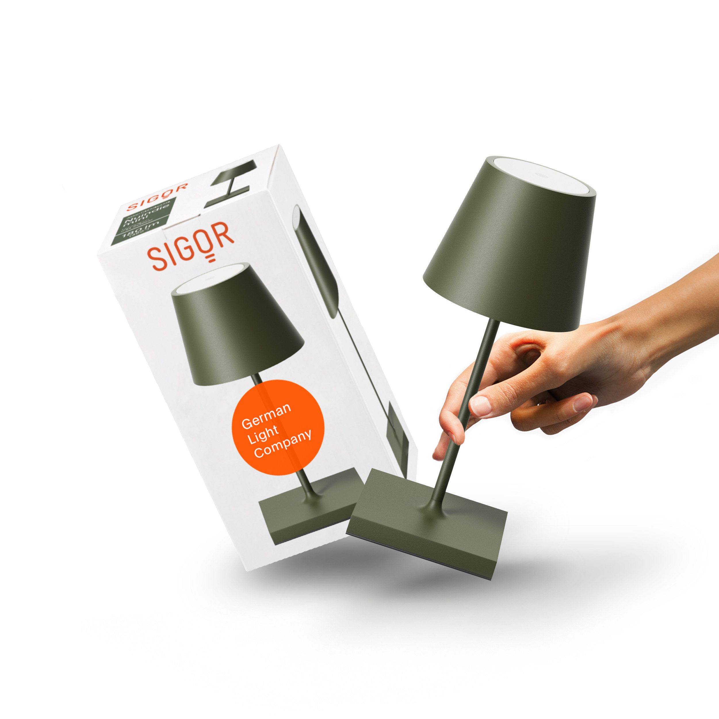 SIGOR LED Tischleuchte, Dimmbar, LED fest integriert, 2.700 + 2.200 K