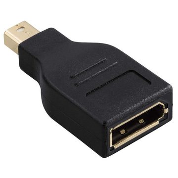 Hama HQ Mini DisplayPort zu DisplayPort Adapter 4K Video-Adapter Mini Displayport, 1 cm, mini DP Stecker auf DisplayPort-Buchse, vergoldet, Ultra HD UHD 4K