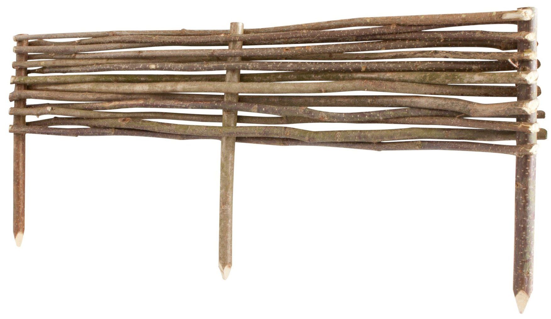 Windhager Beetumrandung Haselnuss, LxH: 100x35 cm, Beeteinfassung
