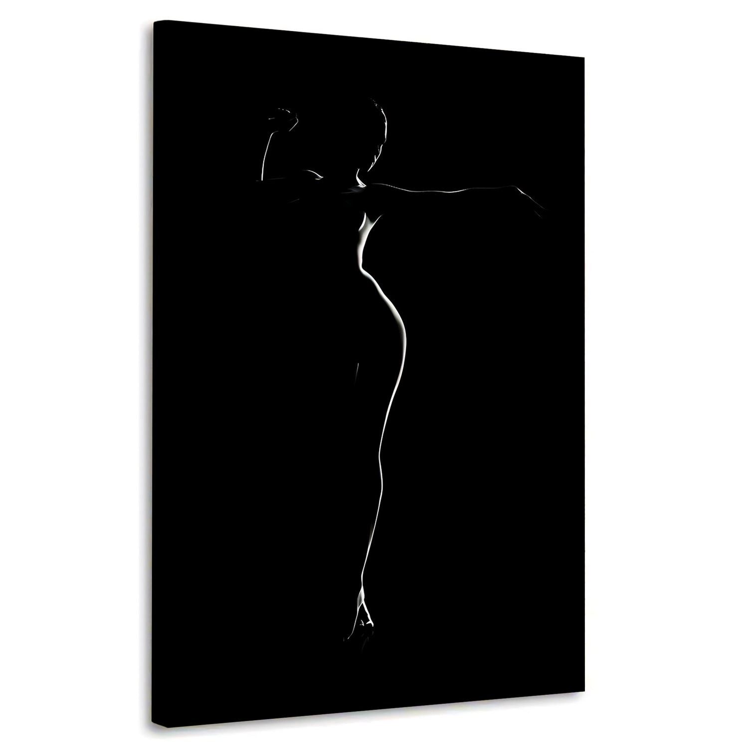 Artedinoi Leinwandbild Frau, nackte Ballerina Erotik Wandbild Leinwandbild Kunst XXL Deko