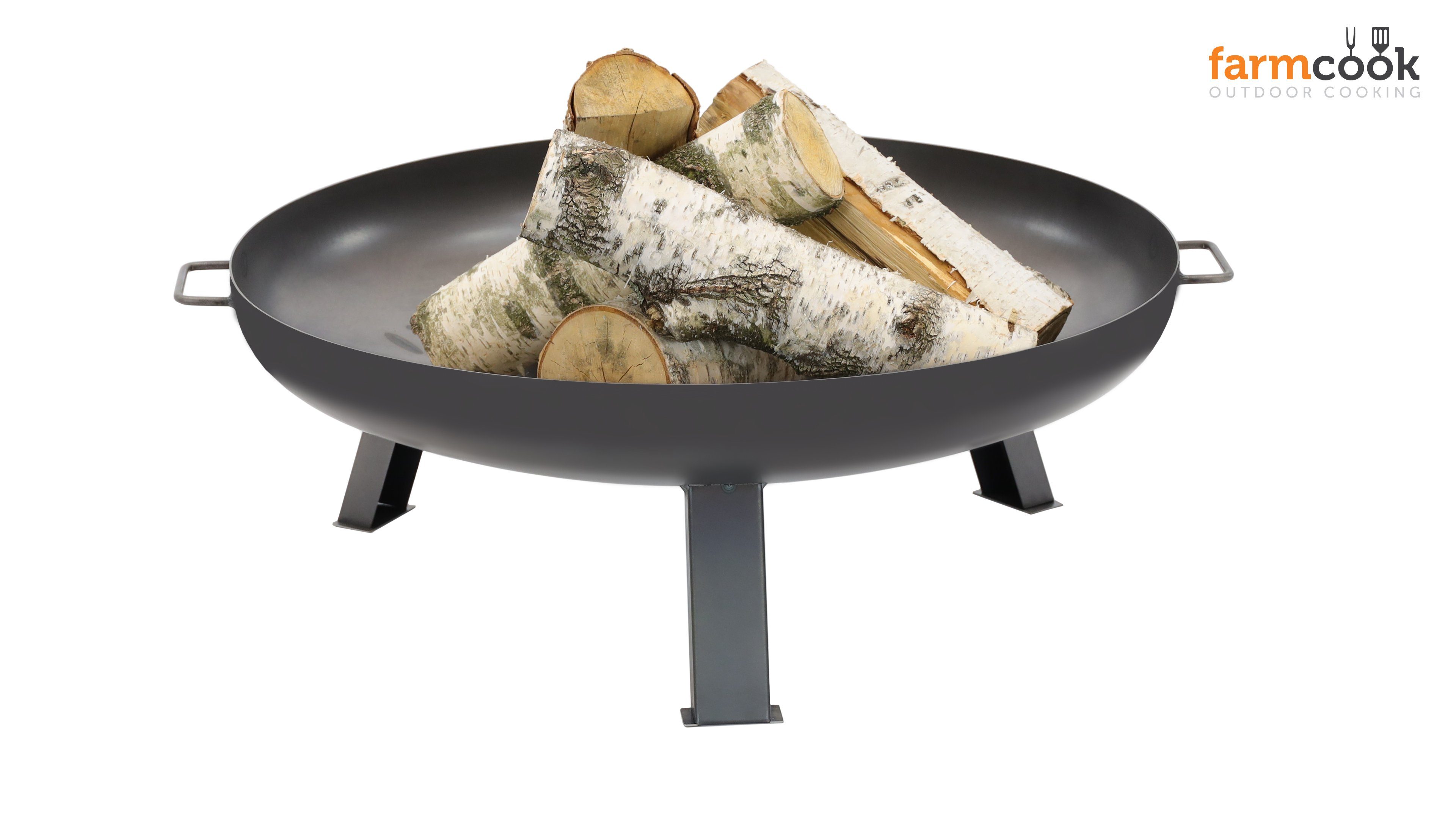 Farmcook Feuerschale Feuerschale Pan 7 Ø 60 cm, (1 Stück), Ideal geeignet als Lagerfeuer oder Eiskübel
