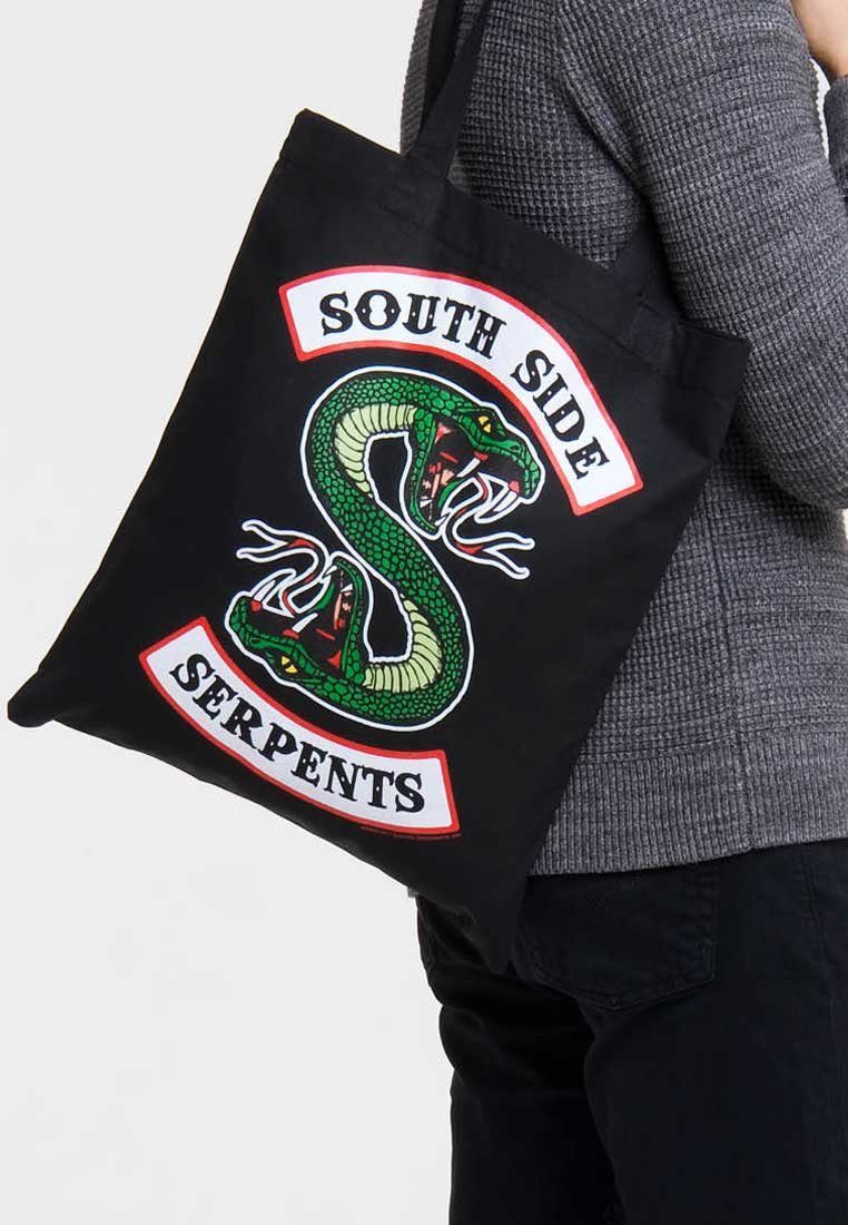 LOGOSHIRT Henkeltasche Baumwolltasche Riverdale South Side, mit coolem Fan-Print