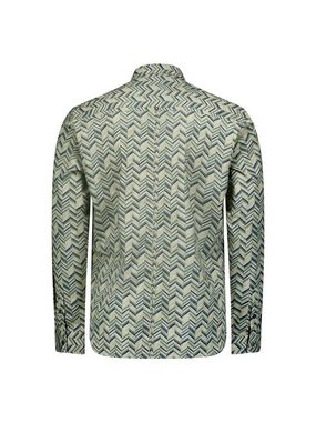 NO EXCESS Langarmhemd Shirt Stretch Allover Printed