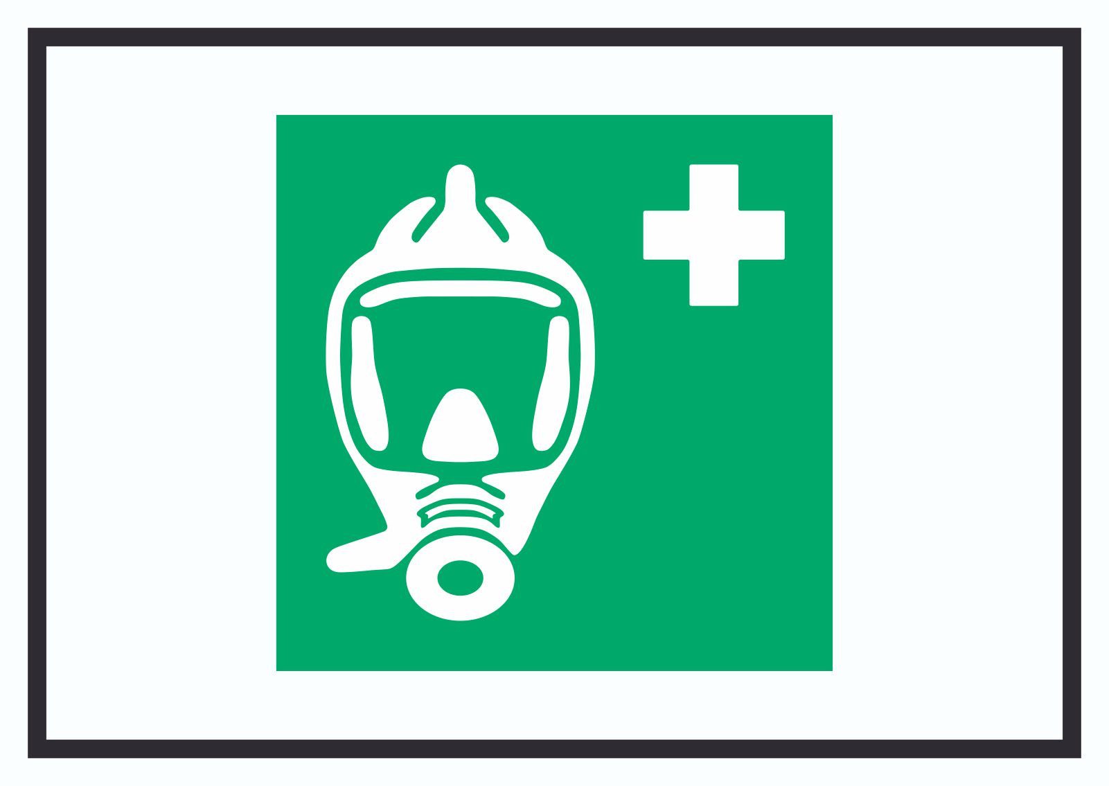 Hinweisschild Atemschutzgerät Symbol Schild