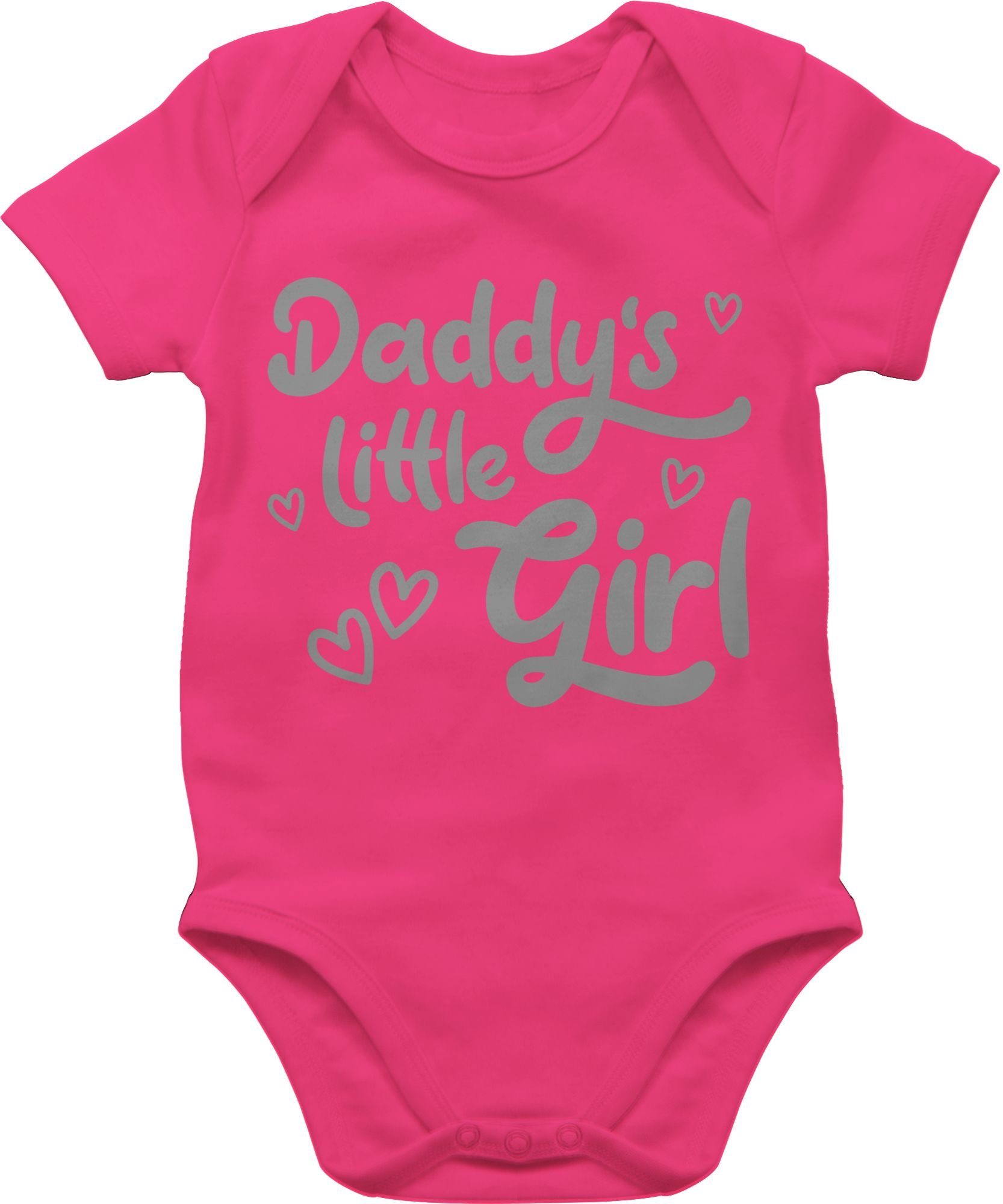 Shirtbody Daddy's little Girl süß grau