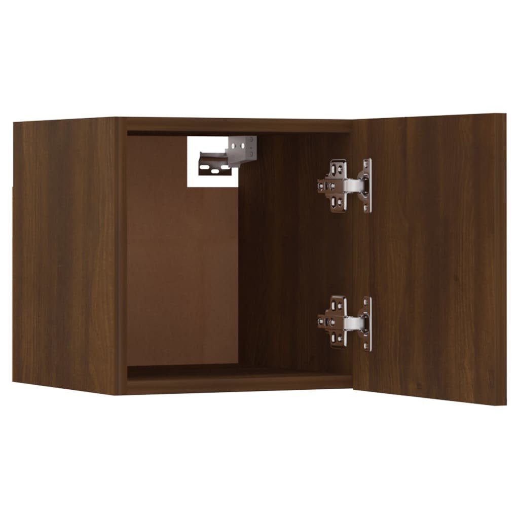 furnicato TV-Schrank TV-Wandschränke Stk. Eiche 8 Braun 30,5x30x30 cm