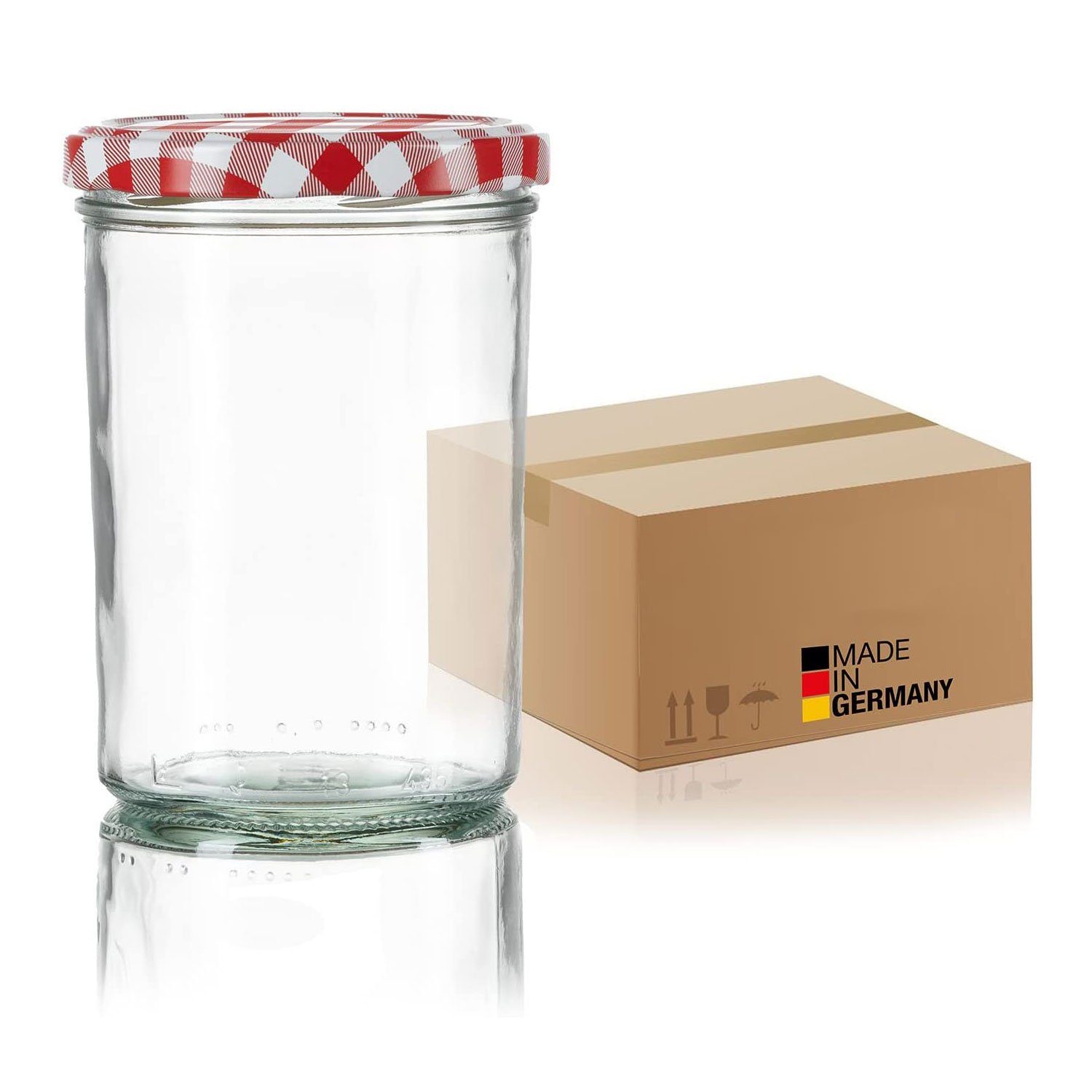 Einmachglas 435ml Sturzgläser Einkochgläser TO 82 Made in Germany