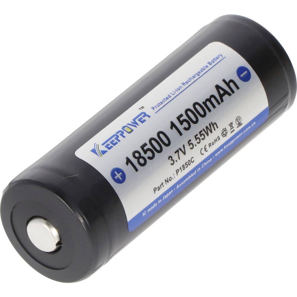 Keeppower Spezial-Akku 18500 Li-Ion 3.7 V 1500 mAh 1 St. AKT-12020 Akku