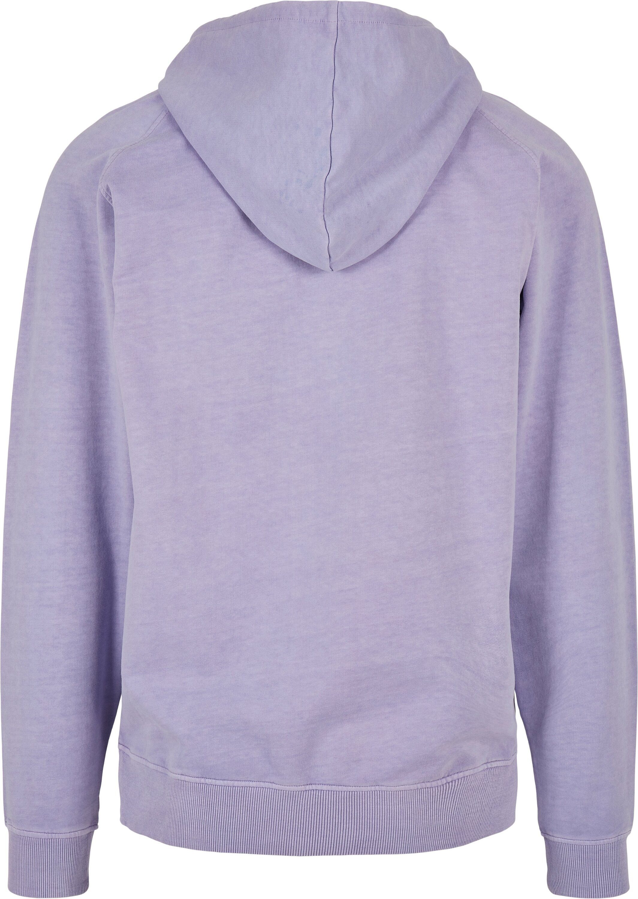 URBAN CLASSICS Sweater Herren lavender (1-tlg) Hoody Overdyed