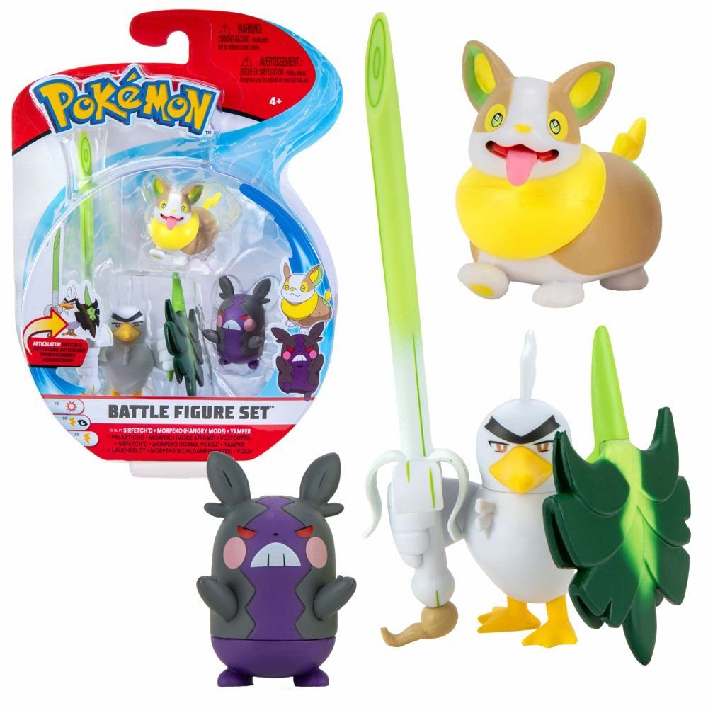 POKÉMON Spielfigur Battle Figuren 3er Set Pokemon Action Spielfiguren zum Sammeln