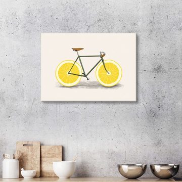 Posterlounge Leinwandbild Florent Bodart, Zitronen-Rad, Küche Illustration