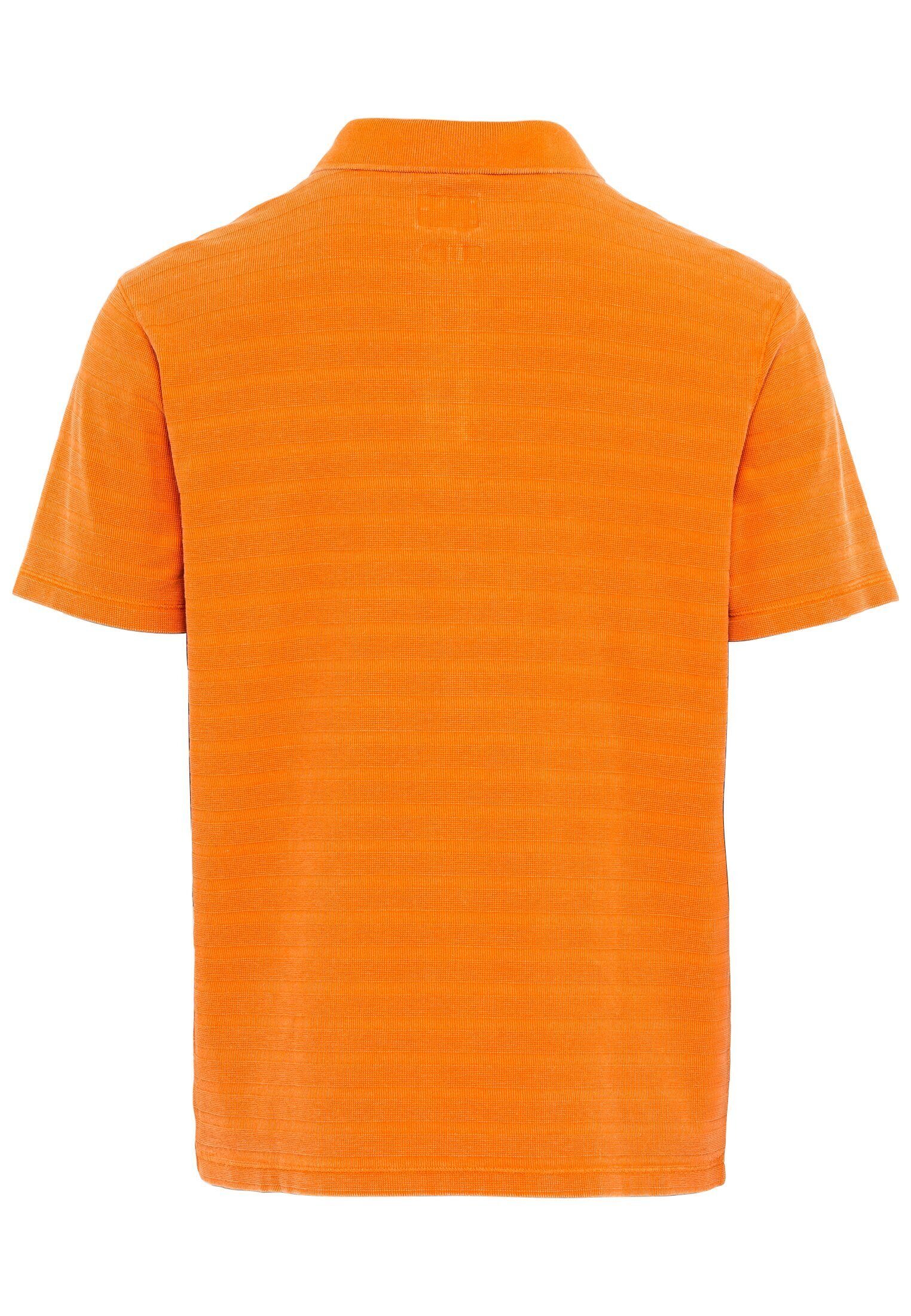 active im camel tonalen Shirts_Poloshirt Orange Poloshirt Streifenmuster