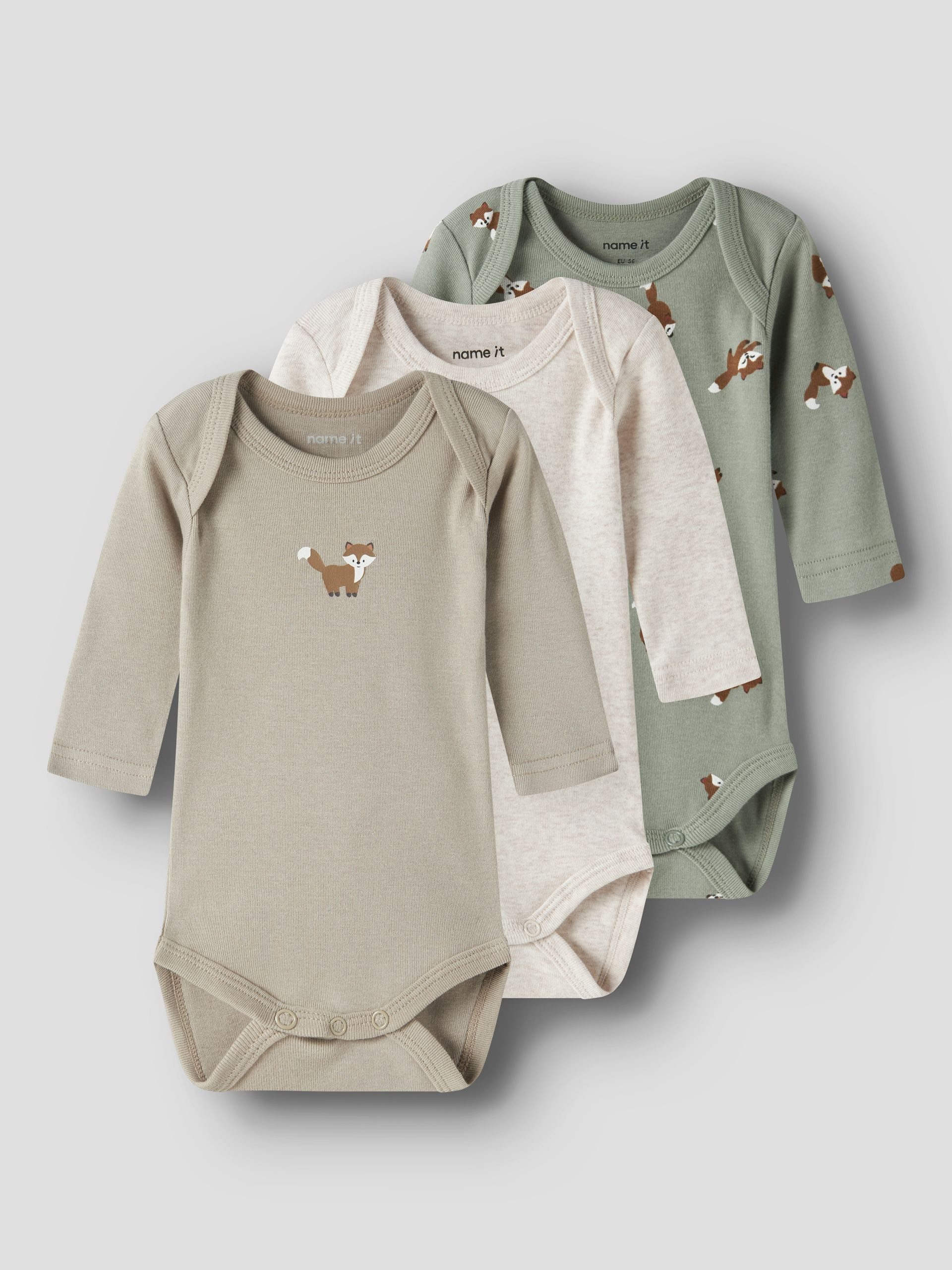 Name It Langarmbody (3-tlg) NBMBODY 3P LS FOX – Bild 3 von 5
