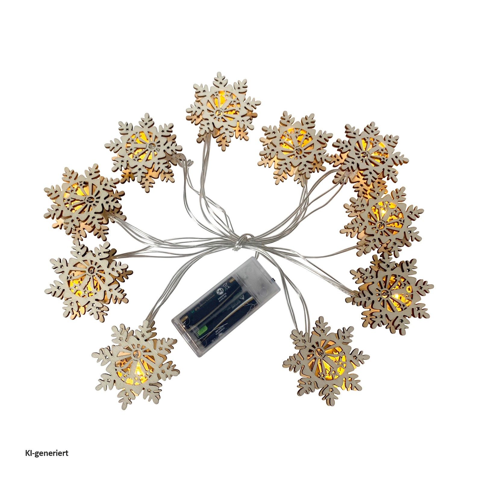 HTI-Living LED-Lichterkette LED Lichterkette 10 Lichter, 10-flammig, Weihnachtsbeleuchtung batteriebetrieben