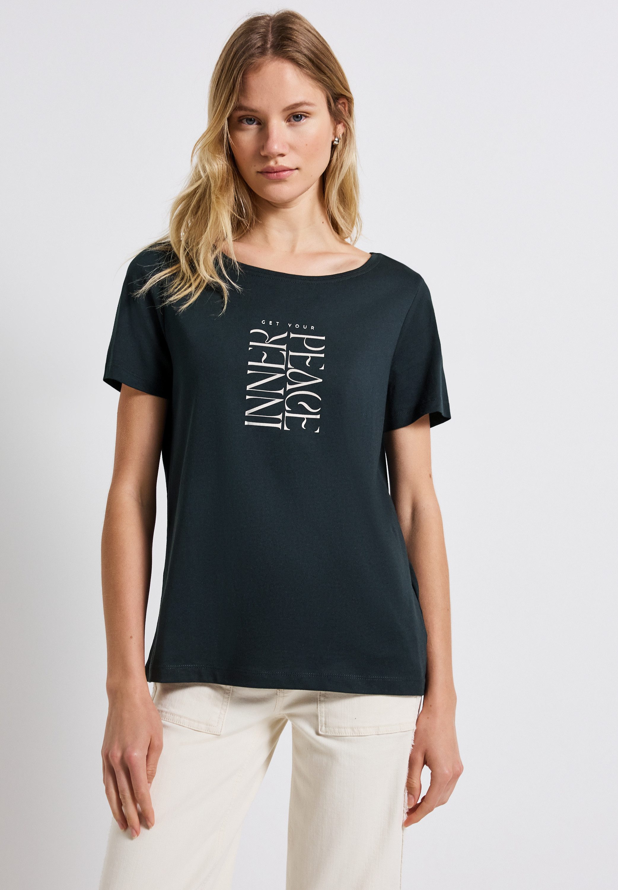 STREET ONE T-Shirt im soften Baumwoll-Mix