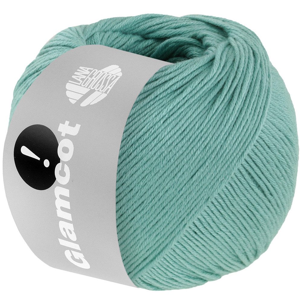 LANA GROSSA GLAMCOT Häkelwolle, 155 m (zart glänzende, multifile Baumwoll-Viskosemischung), 50 g