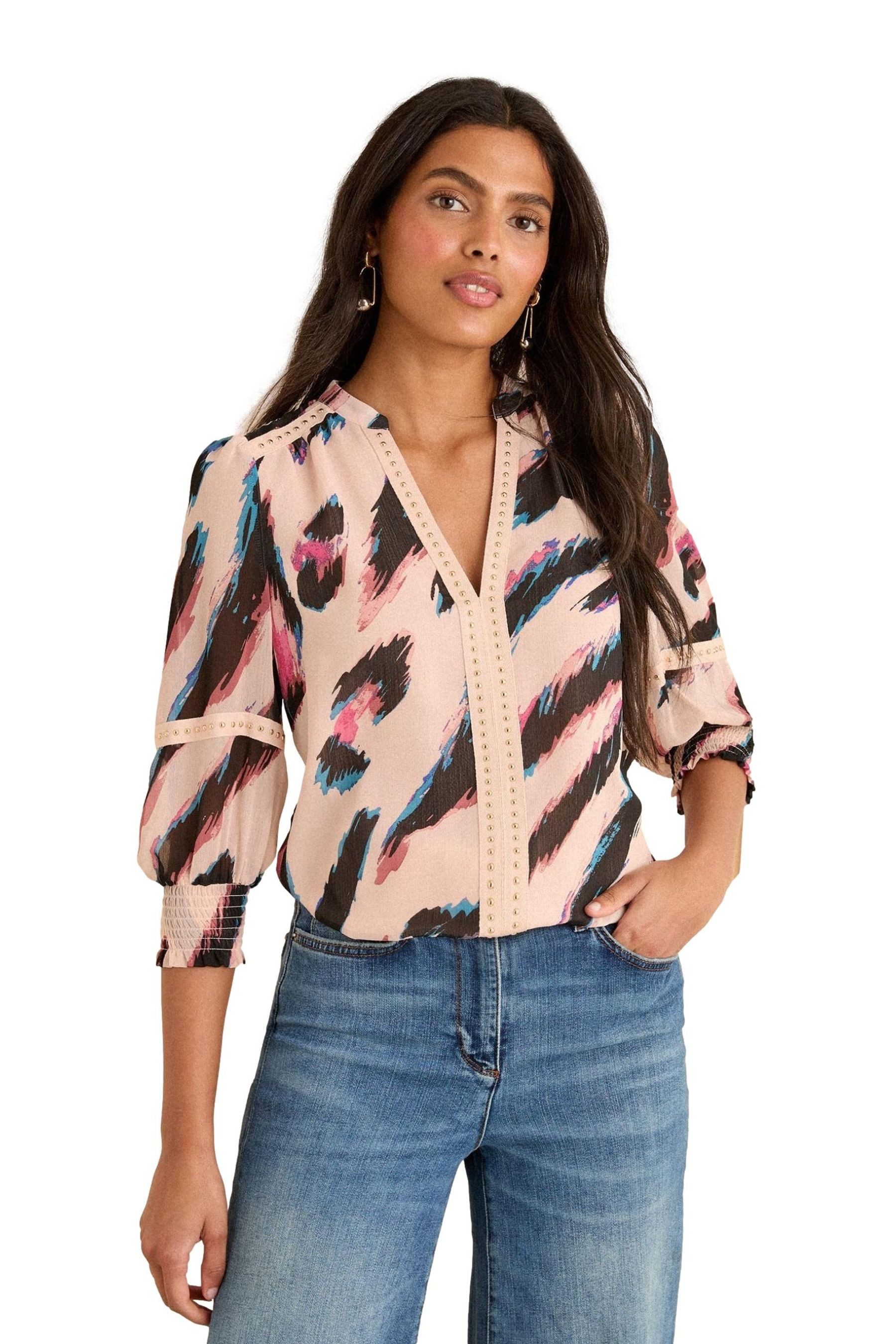 Love & Roses Langarmbluse Love & Roses Bluse mit 3/4-Ärmeln, Regular (1-tlg günstig online kaufen