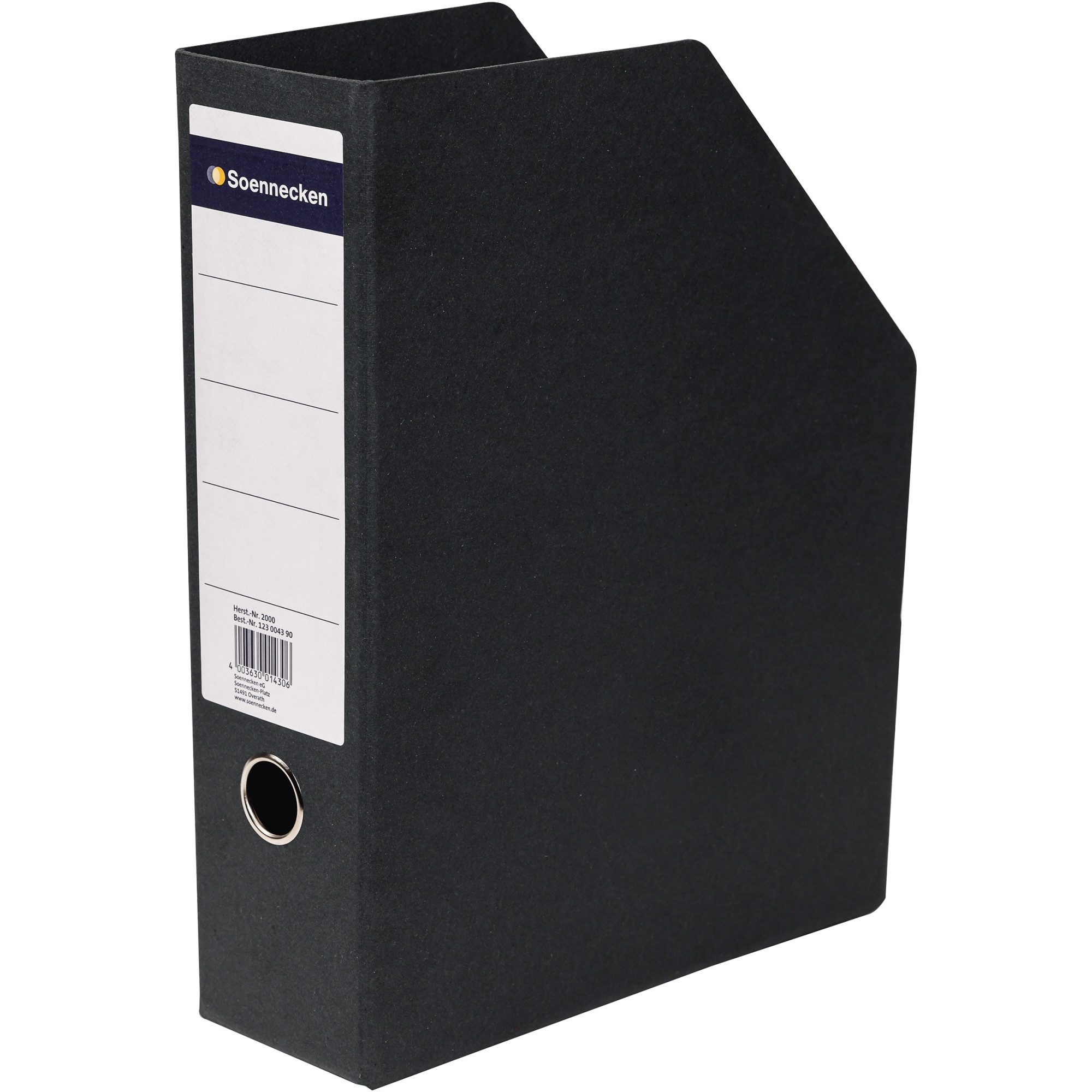 Soennecken Stehsammler Stehsammler 2000 DIN A4 hoch 85mm Hartpappe schwarz