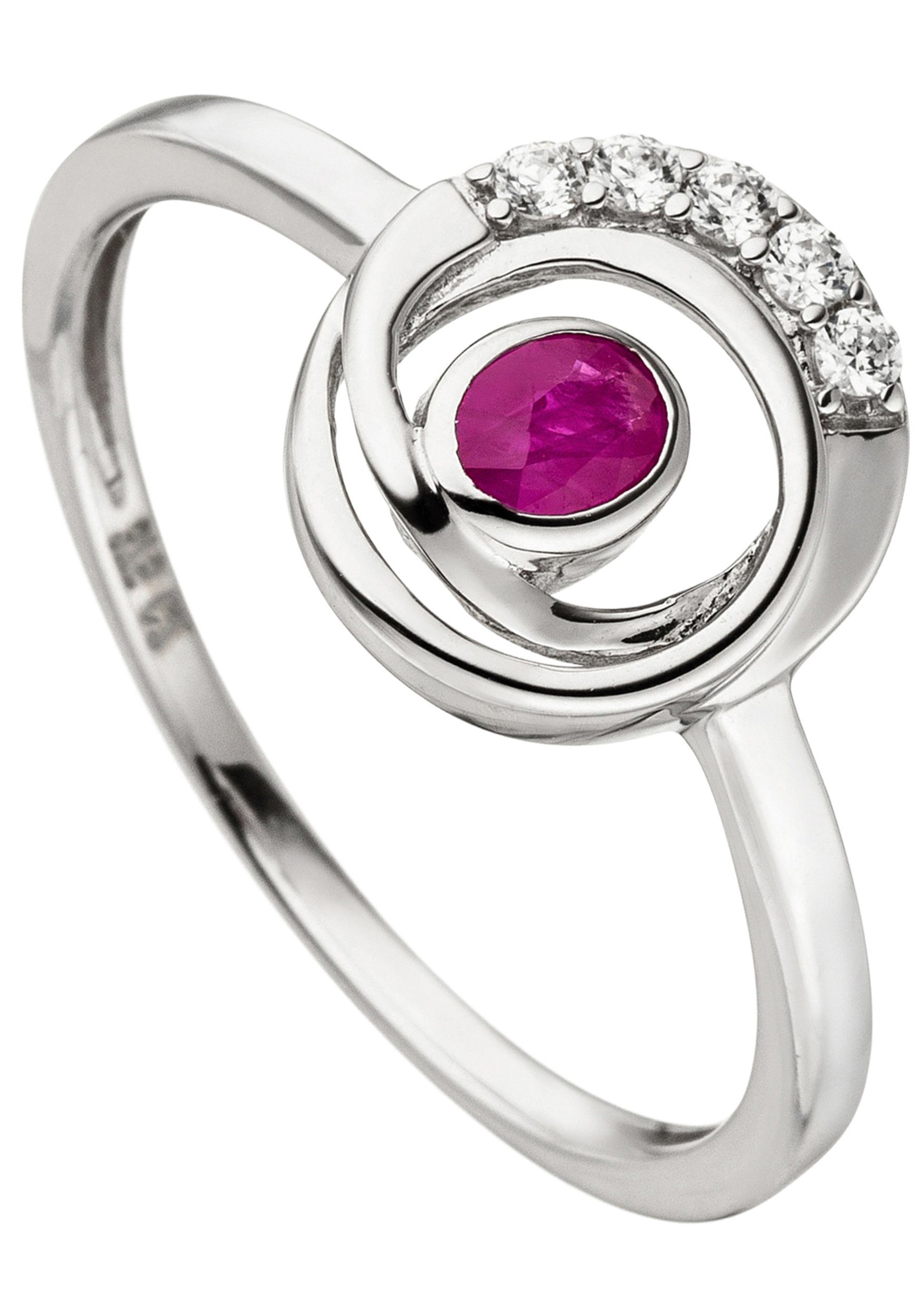 Goldring Ring Weißgoldring Rubinring