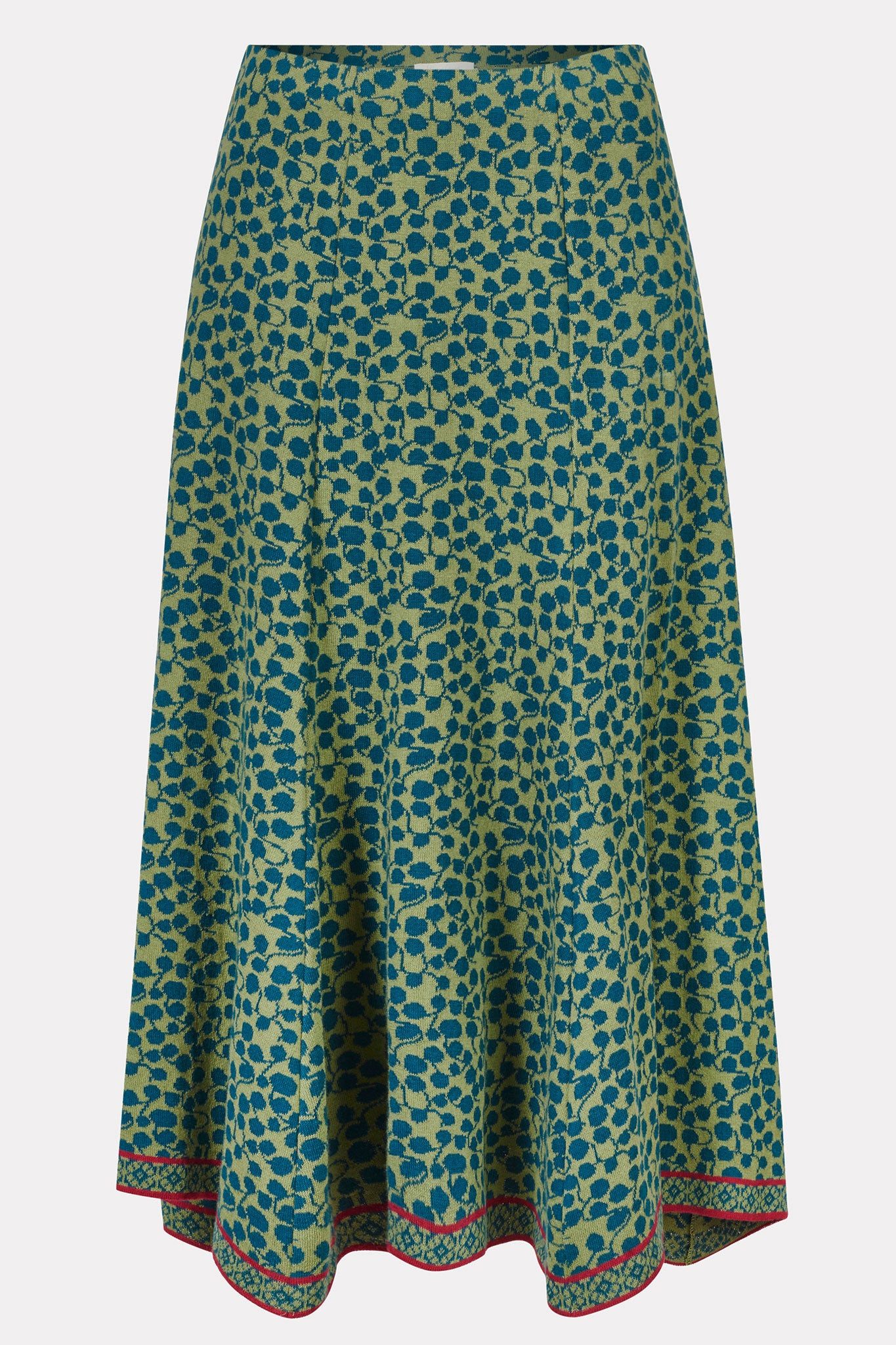 Himalaya Clothing A-Linien-Rock Damen mit stilvollem Tropfenmuster - Strick günstig online kaufen