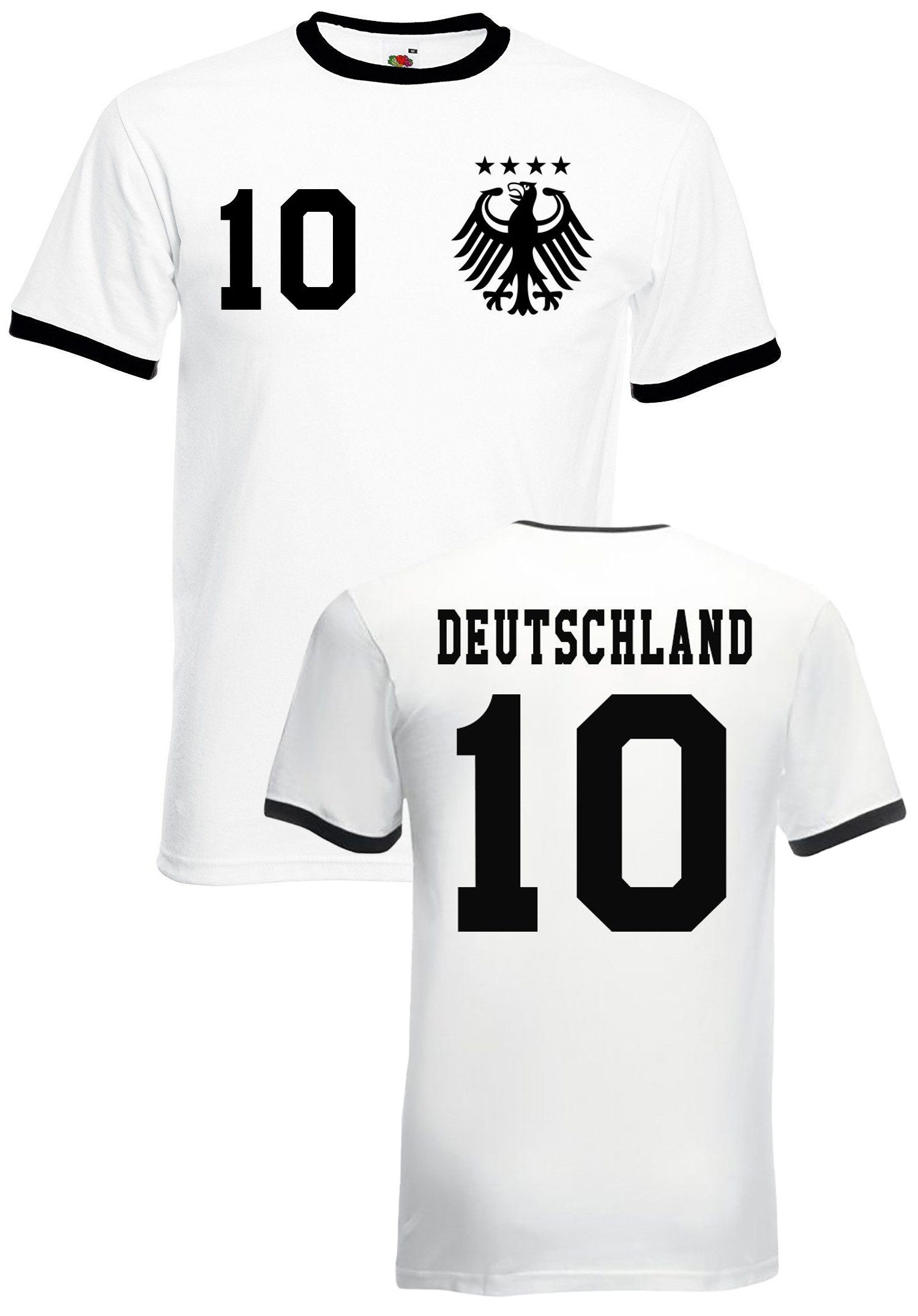 T-Shirt Deutschland Herren T-Shirt Fußball Trikot Look EM 2024