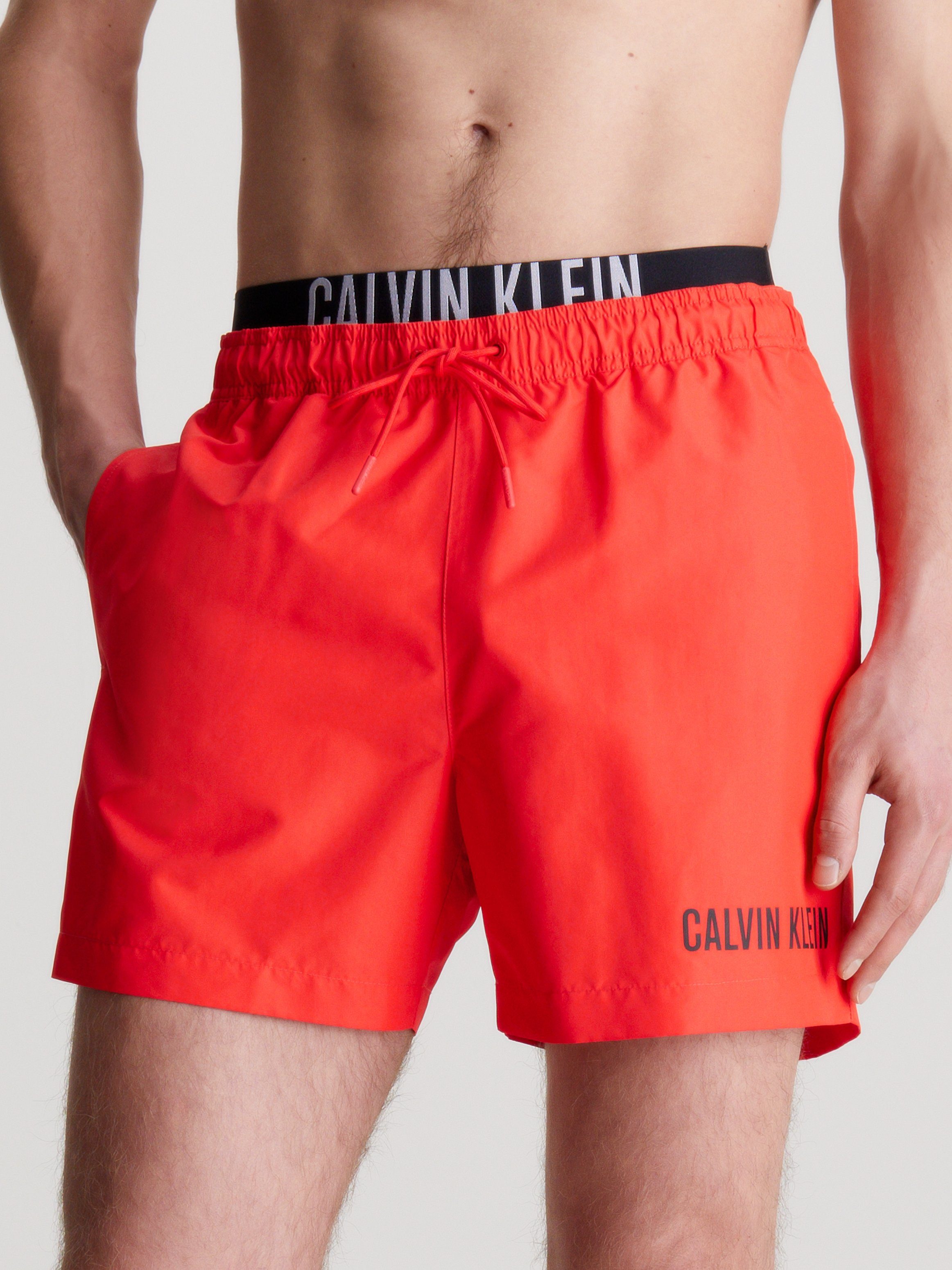 Calvin Klein Swimwear Badeshorts MEDIUM DOUBLE WB mit doppeltem Bund