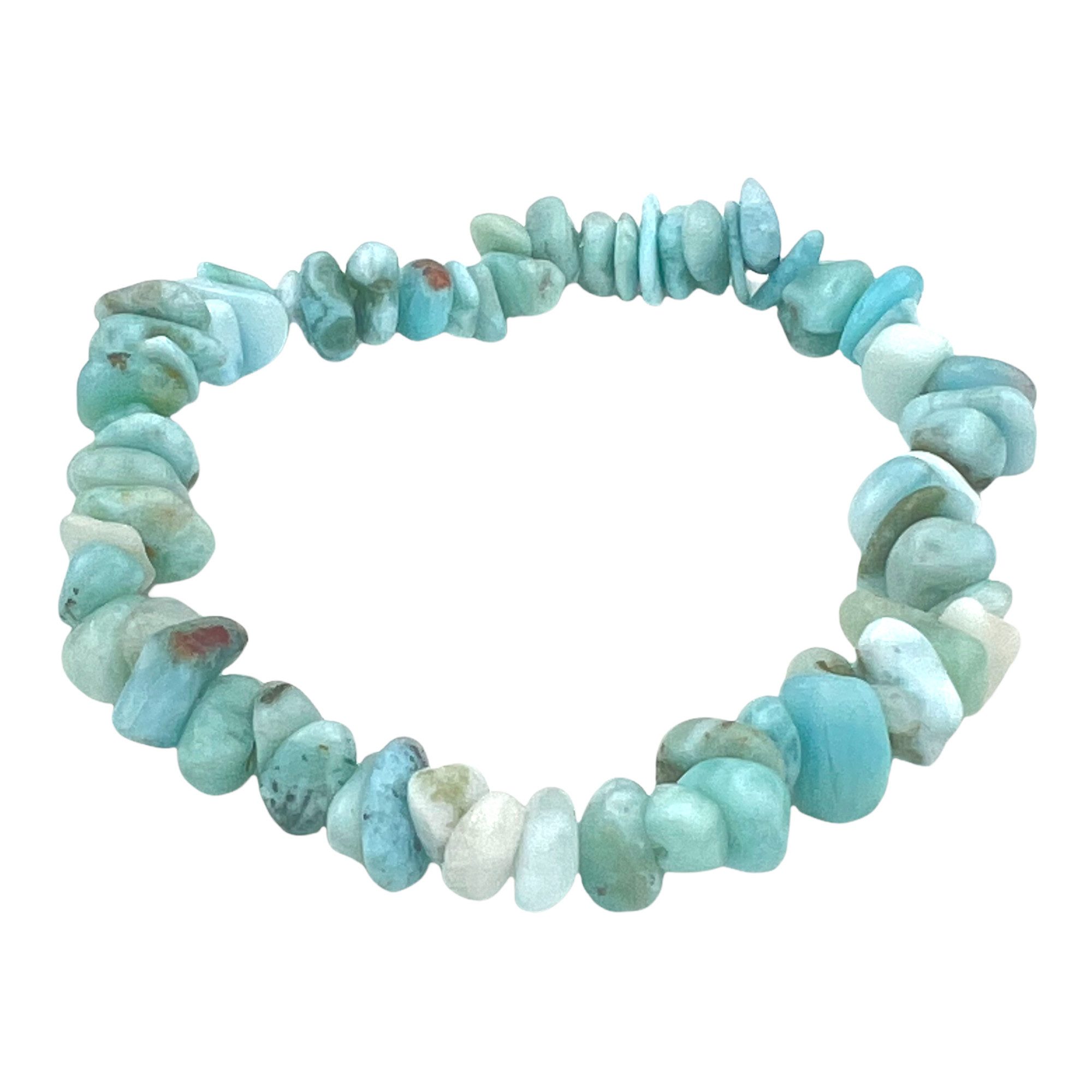 Steinfixx® Armband Larimar Splitterarmband - Dominikanische Republik (18 cm günstig online kaufen