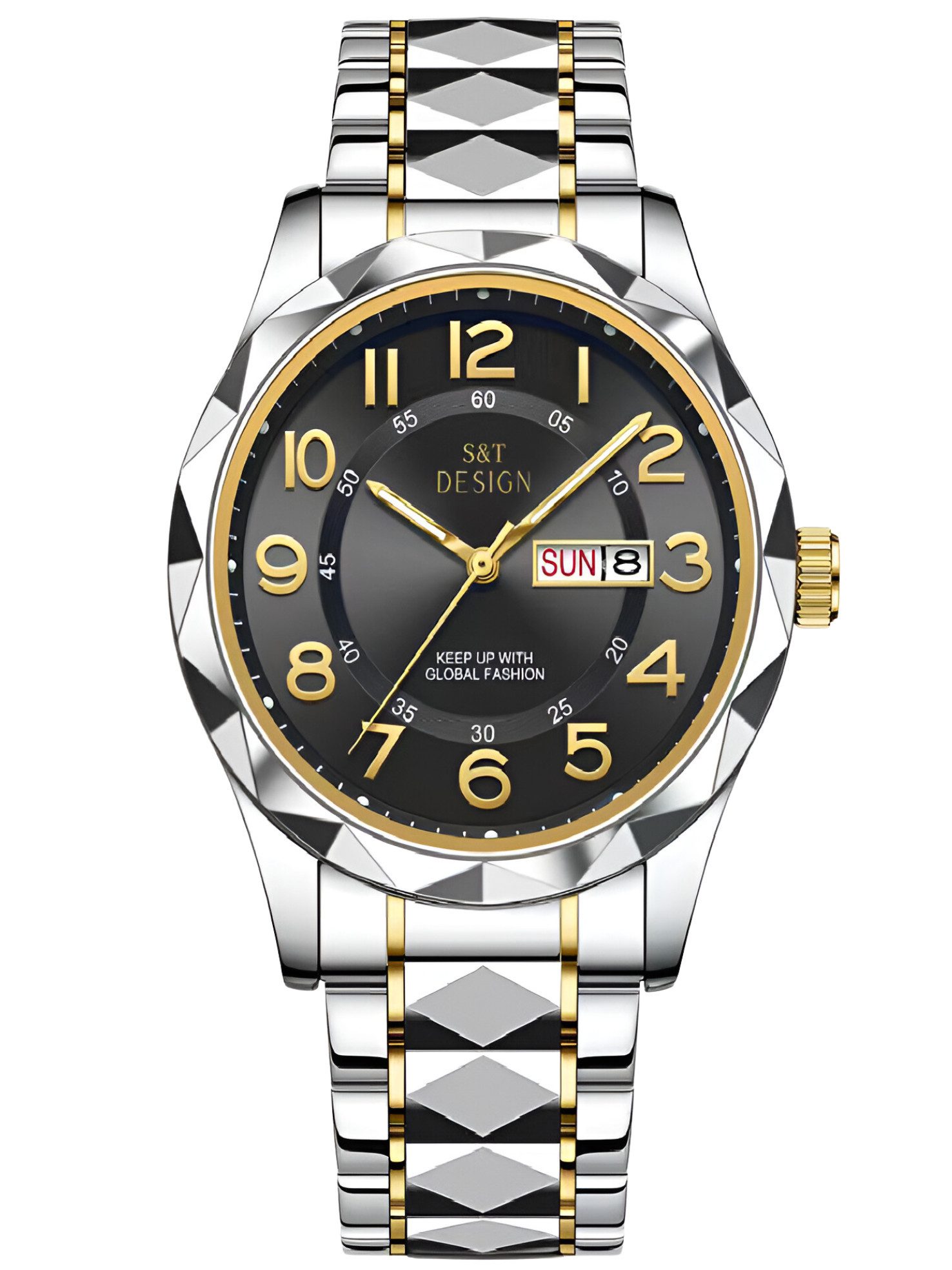 Quarzuhr Herren Uhr Edelstahl Armbanduhr Herrenuhr