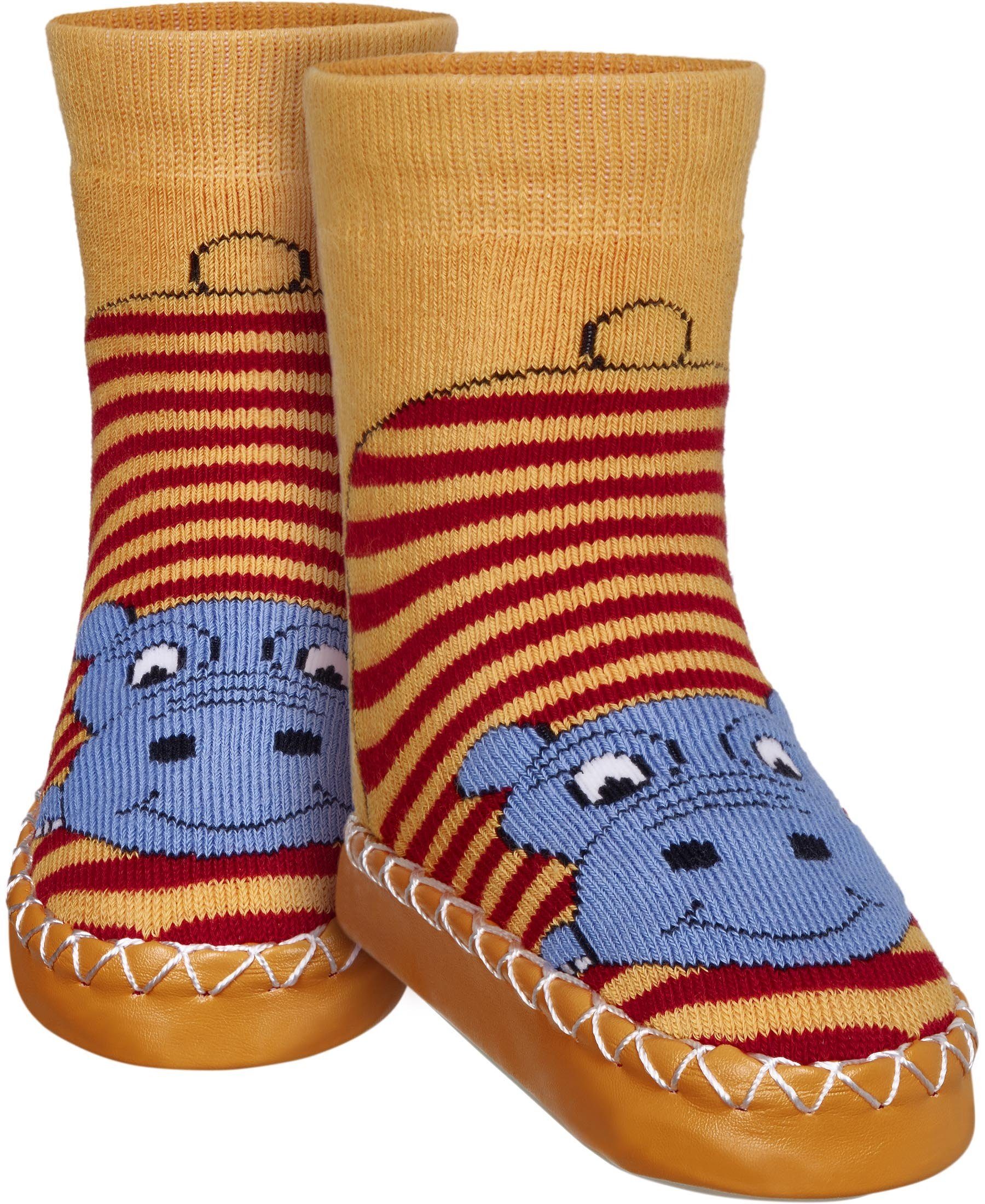 Playshoes Hüttenschuh Nilpferd Hausschuh – Bild 3 von 5