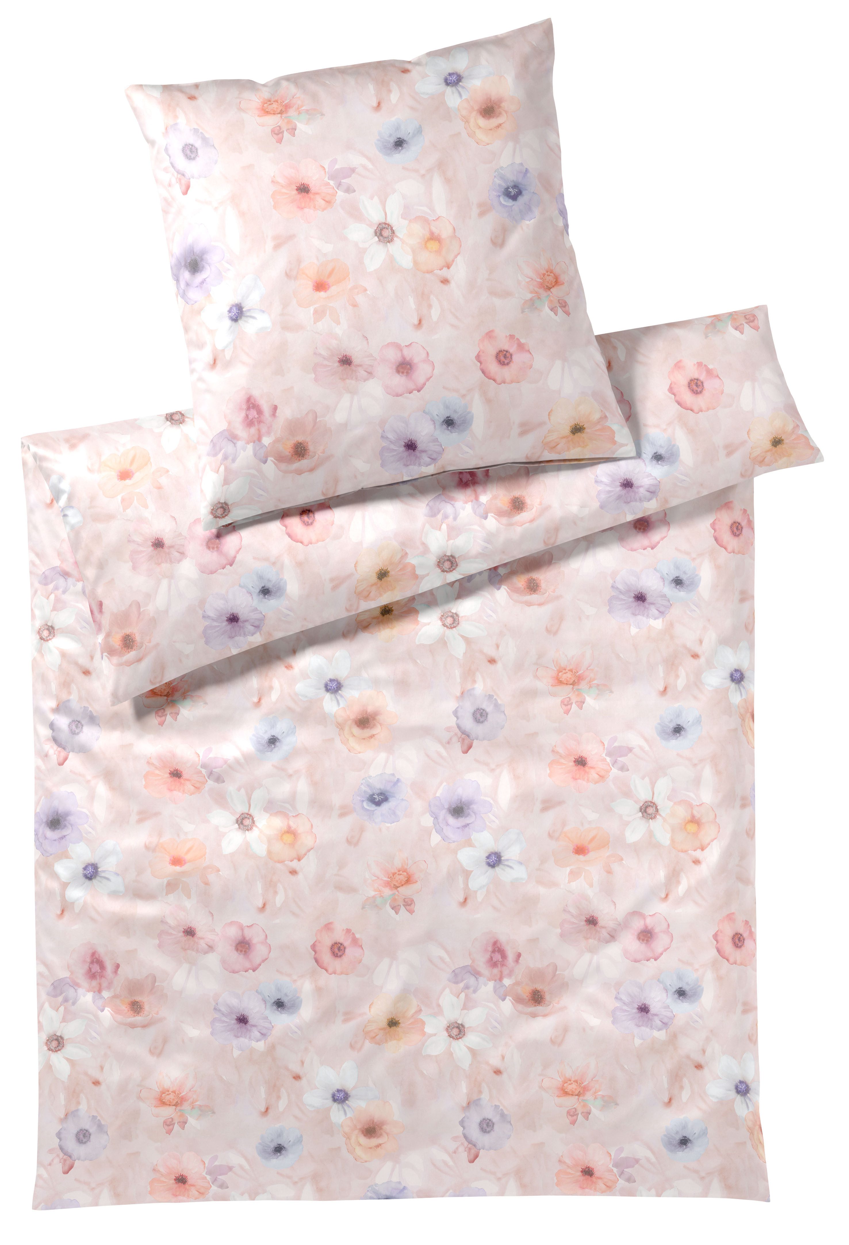 Elegante Bettwäsche Pastel Jersey, Jersey, 2 teilig, angenehmes Hautgefühl