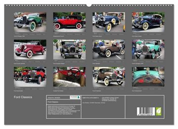 CALVENDO Wandkalender Ford Classics (Premium, hochwertiger DIN A2 Wandkalender 2023, Kunstdruck in Hochglanz)
