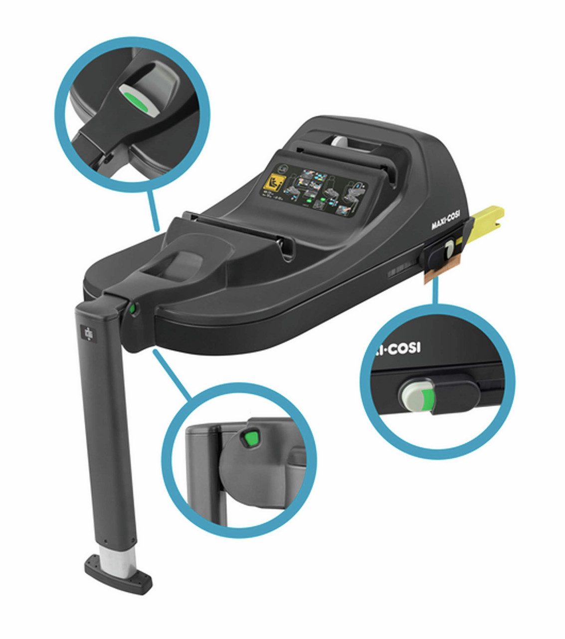 Maxi-Cosi Autokindersitz Maxi-Cosi CabrioFix i-Size ISOFIX-Basisstation, Kindersitz-Basis für I, ab: 0 Monate, bis: 12 Jahre, Perfekte Verankerung nur für die CabrioFix i-Size Babyschale Click &…