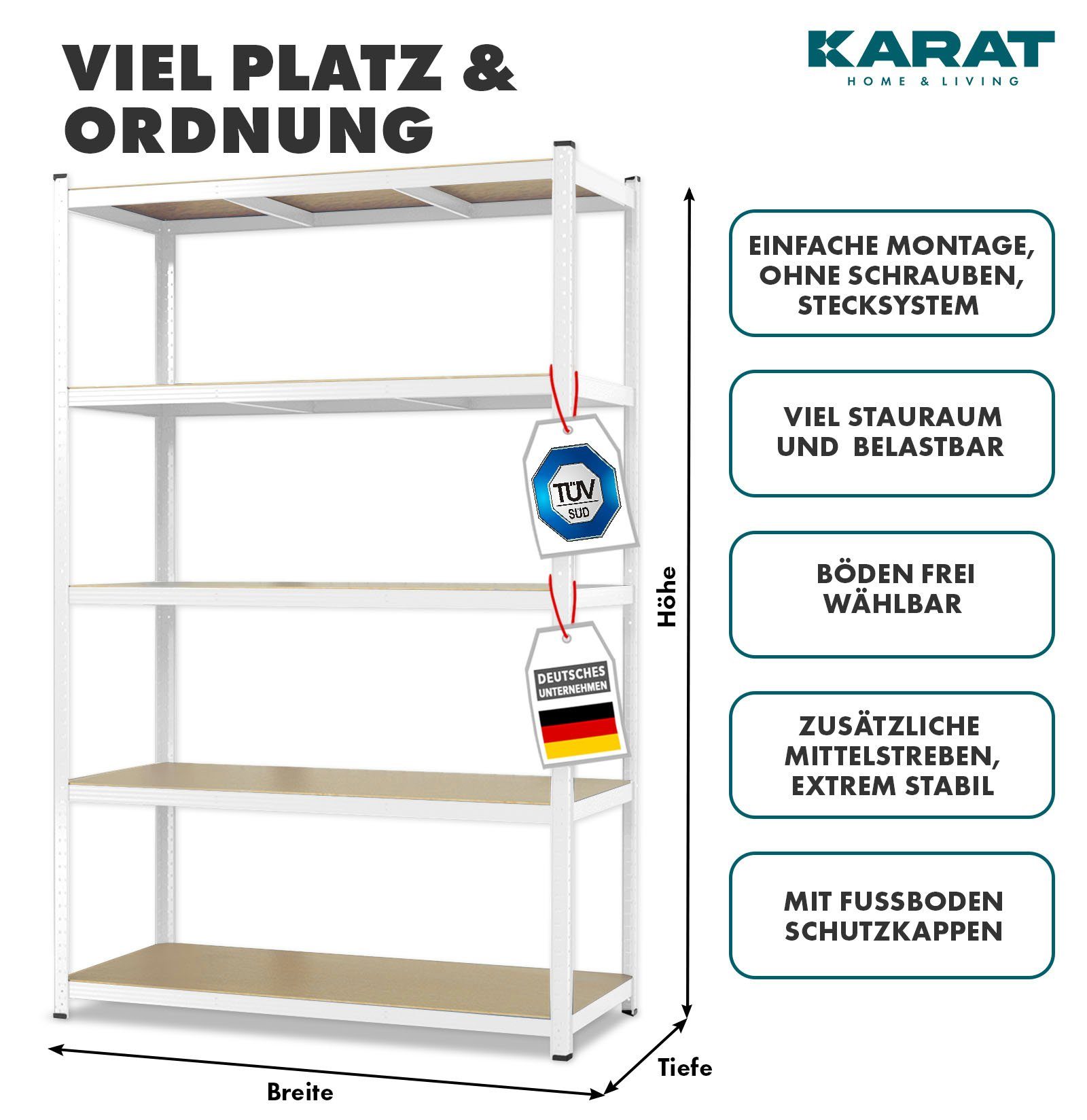 Kubus Schwerlastregal Lagerregal für jeden Keller günstig online kaufen