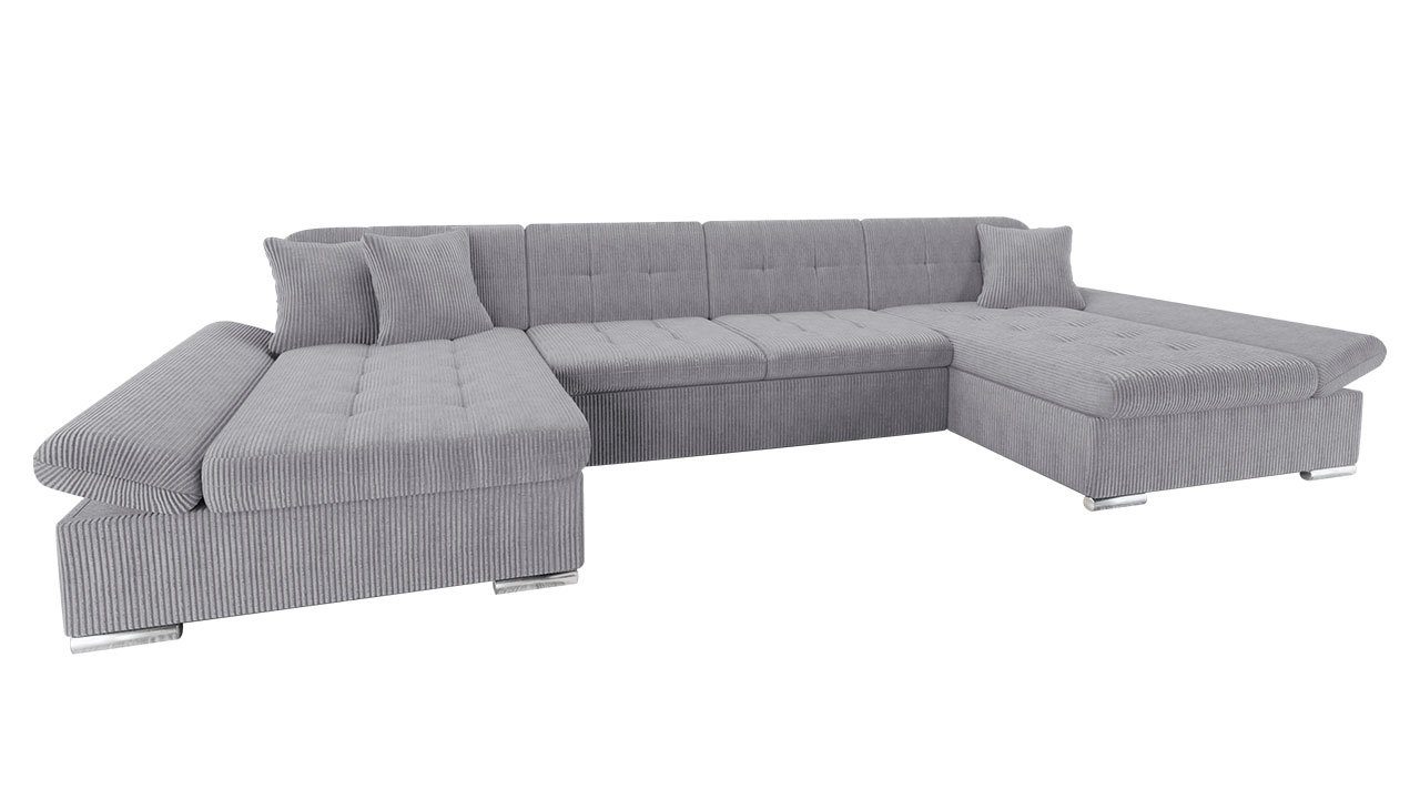 Ecksofa Cord, Wohnlandschaft 2 Bettkasten und Schlaffunktion, Hersteller, Alia Poso vom Couch 110 U-Form MIRJAN24 Sofa