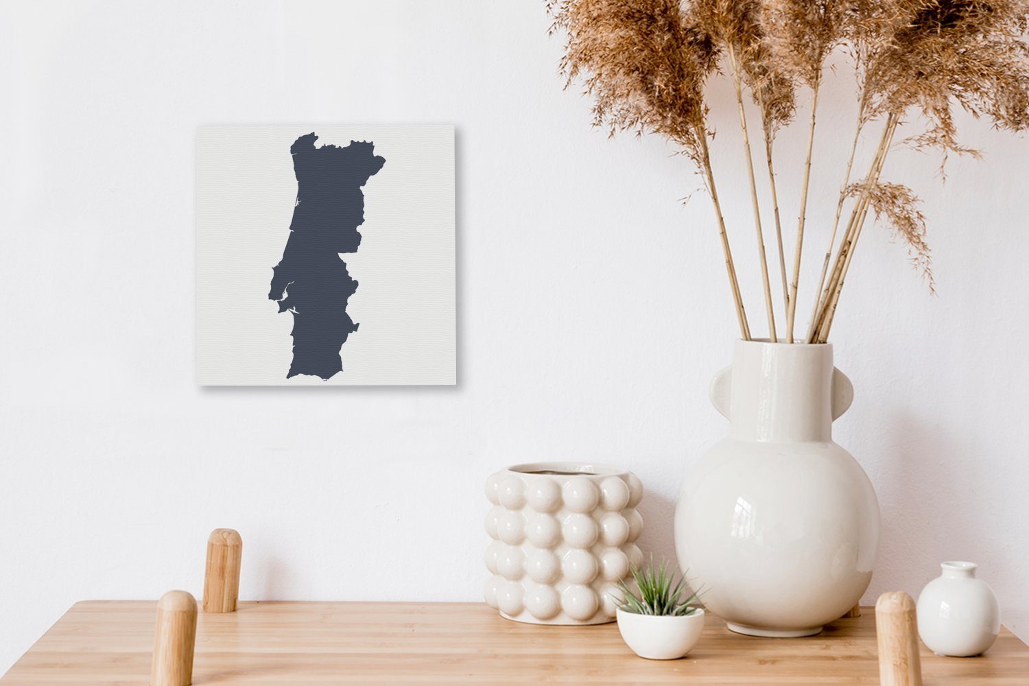 Wohnzimmer Bilder für Leinwandbild (1 Leinwand Portugal Farbe, von OneMillionCanvasses® St), Schlafzimmer Illustration dunklen einer in