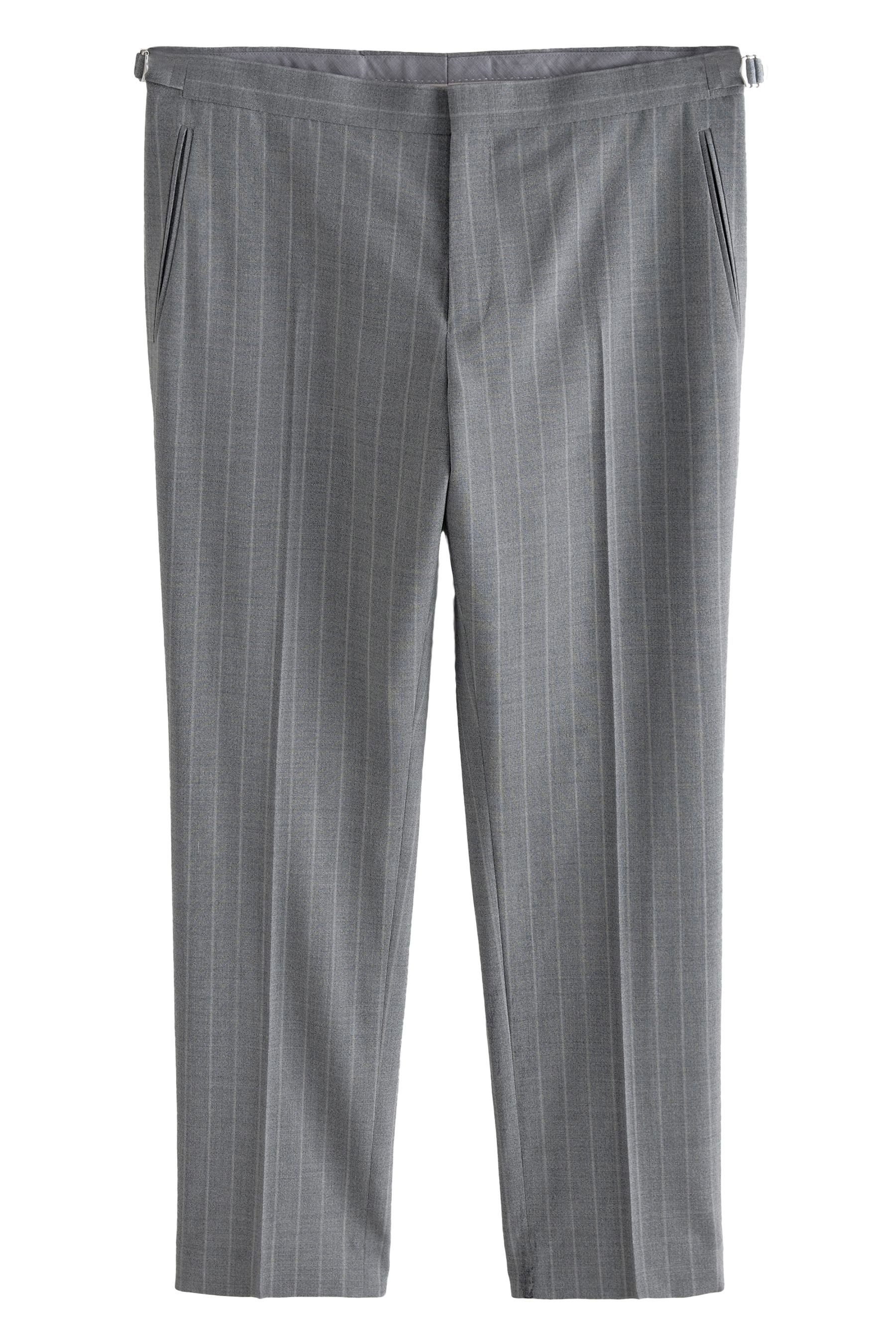 Next Anzughose Gestreifte Hose im Tailored-Fit aus Wollgemisch (1-tlg)