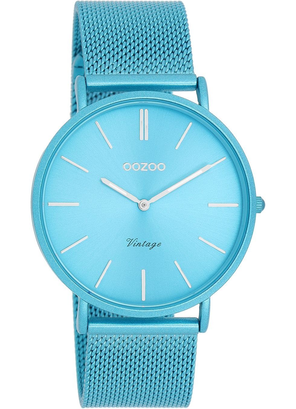 OOZOO Quarzuhr Vintage Damenuhr C20331 Hellblau günstig online kaufen