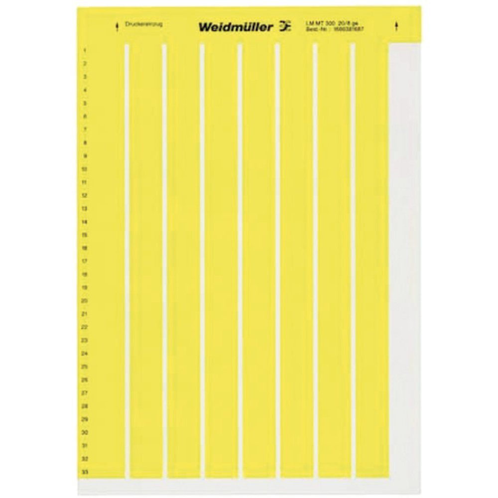 Weidmüller Etiketten Weidmüller 1724151687-1 LM MT300 17X9 GE Kabel-Etikett LaserMark 9 x 1
