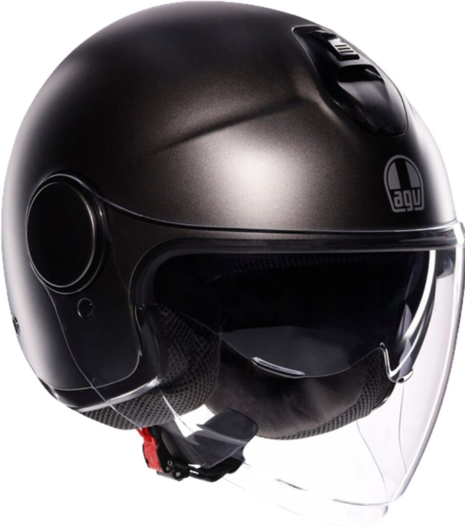 AGV Motorradhelm Eteres Mono Jethelm, Vorbereitet Für Kommunikationssystem,integriertes Sonnenvisier