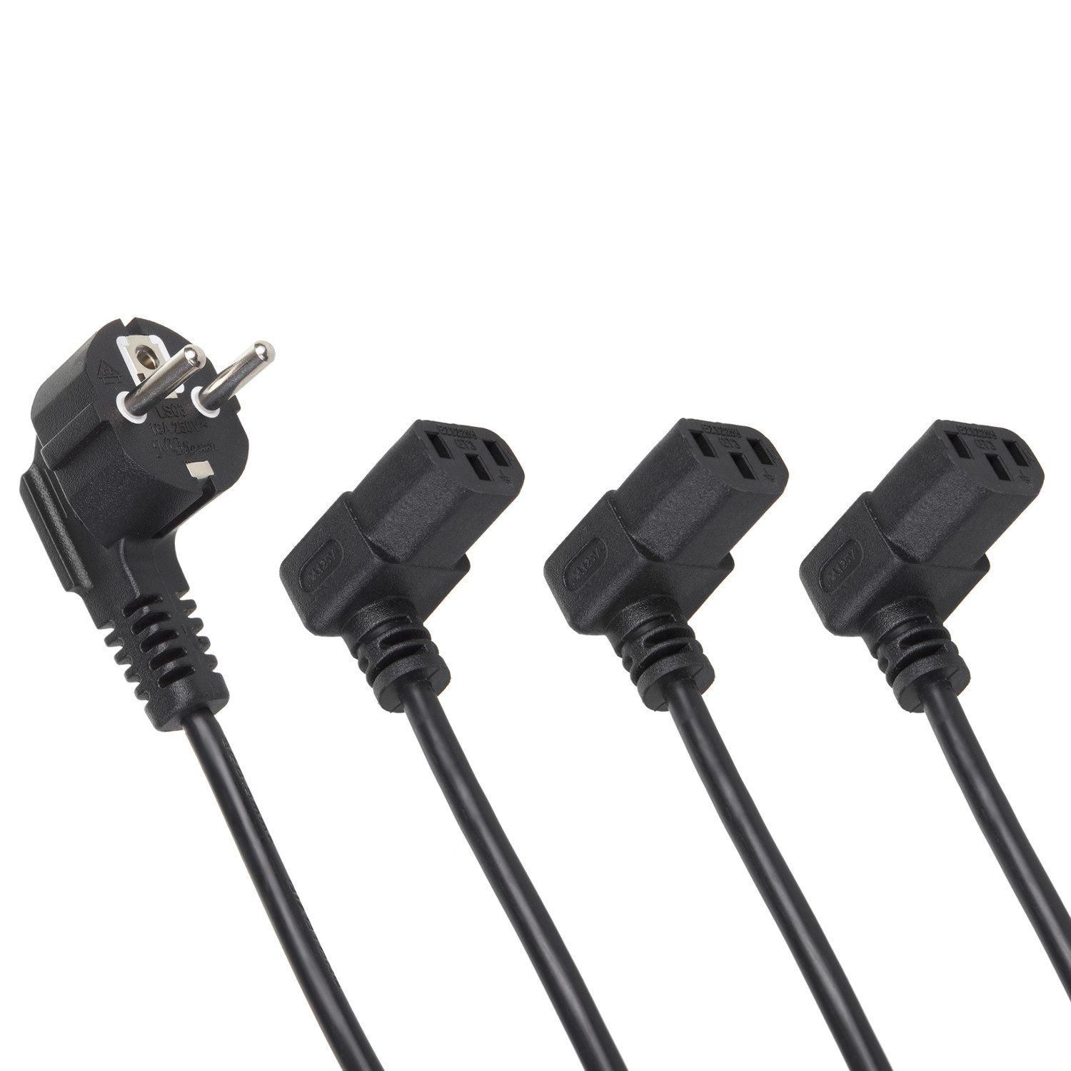 Maclean Kaltgerätekabel für PC, Monitor, Drucker & TV Netzkabel, (300 cm), Kaltgerätekabel Netzkabel 3-Pin Schutzkontakt