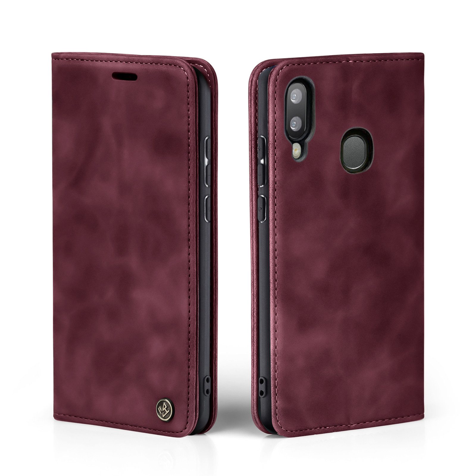 Tec-Expert Handyhülle Tasche Hülle für Samsung Galaxy A20e, Cover Klapphülle Case mit Kartenfach Fliphülle aufstellbar