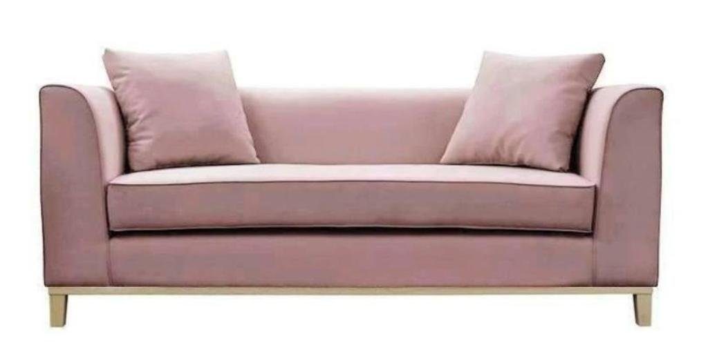 JVmoebel Sofa Modernes Bürosofa Luxus Couch Blau stilvolles Design Neu, Made in Europe Rosa