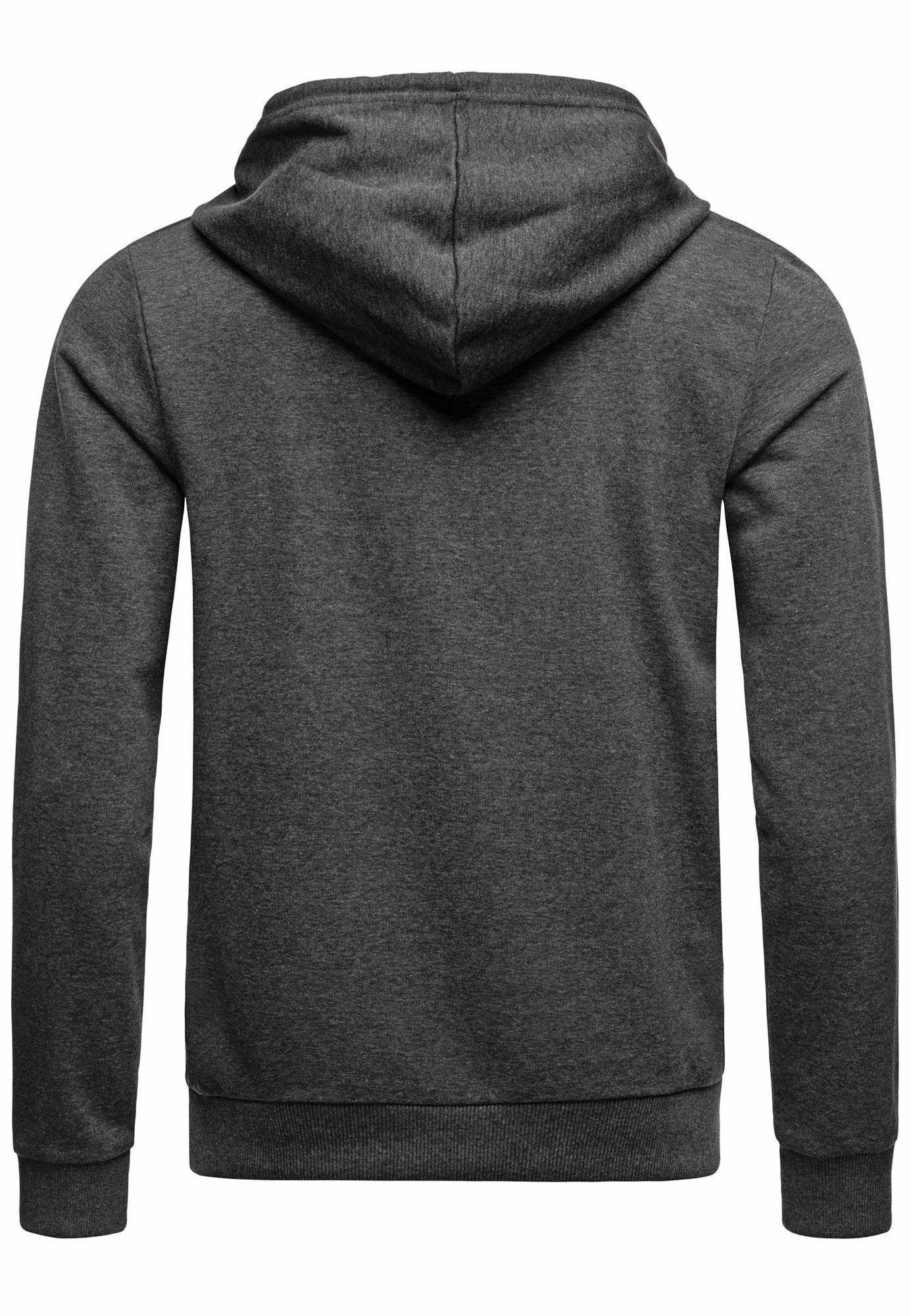 Qualität Premium mit Kängurutasche Kapuzensweatshirt RedBridge Hoodie Anthrazit