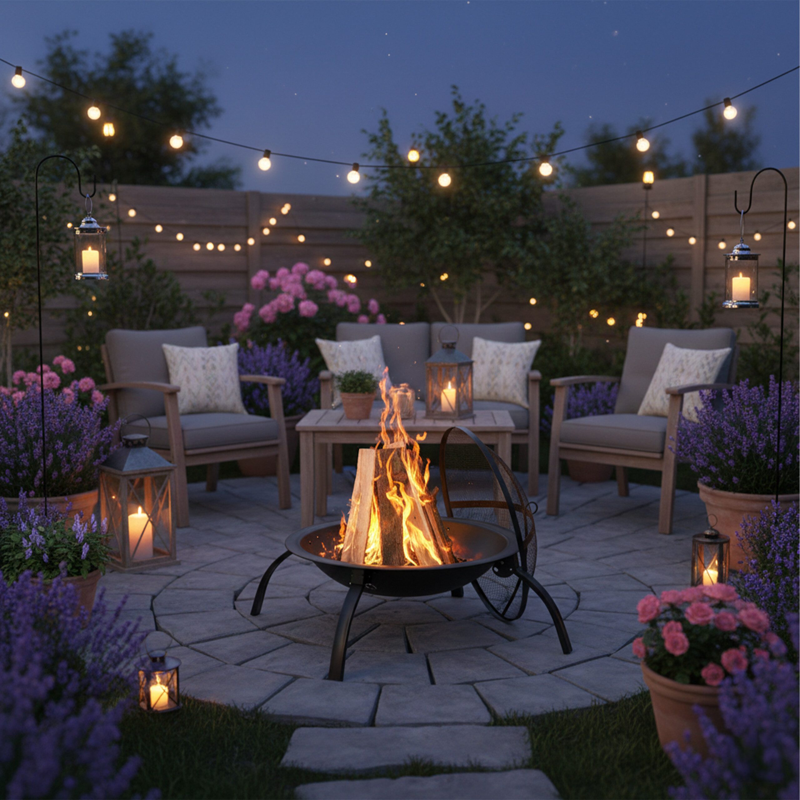 relaxdays Feuerschale XL Feuerschale mit Grillzubehör, ohne Tragetasche