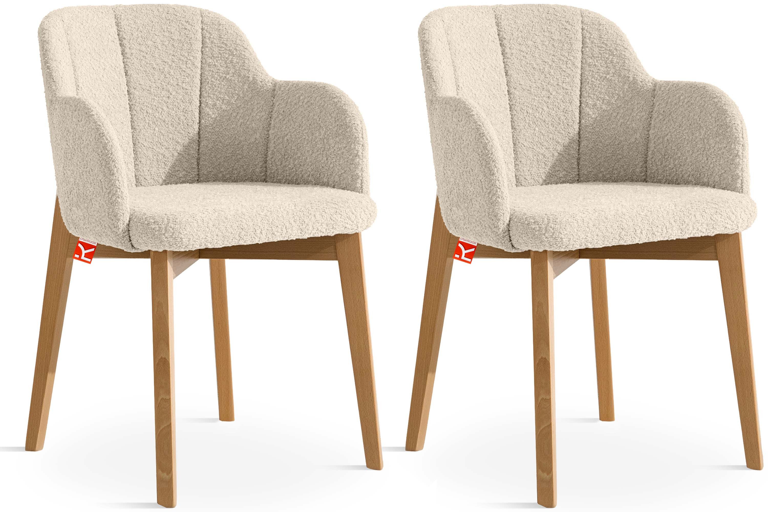 Polsterstuhl LONIS Esszimmerstühle (2er Set), Loungesessel, hergestellt in der EU
