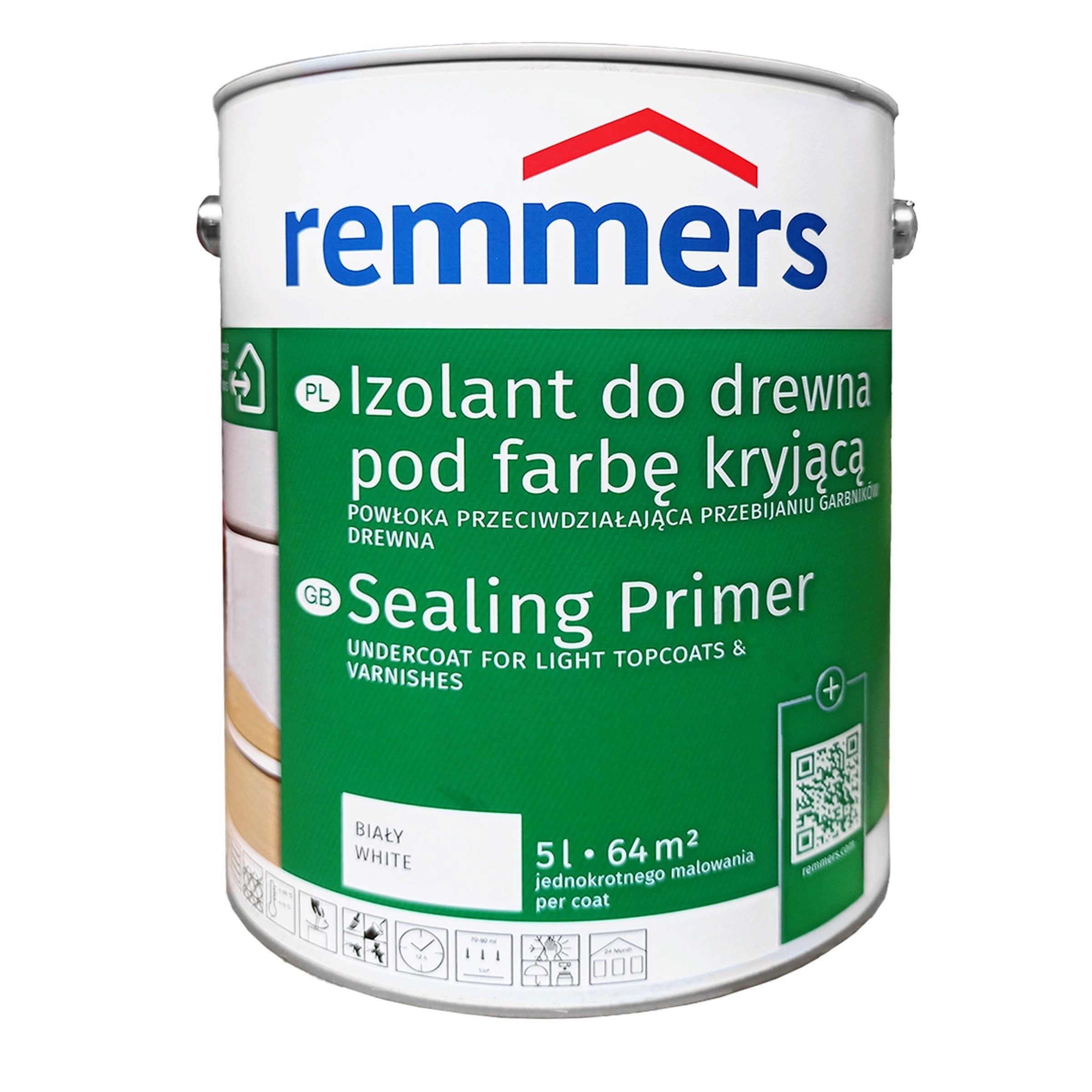 Remmers Isoliergrundierung Remmers Isoliergrund Wodorozcieńczalna specjalna farba biała 5L